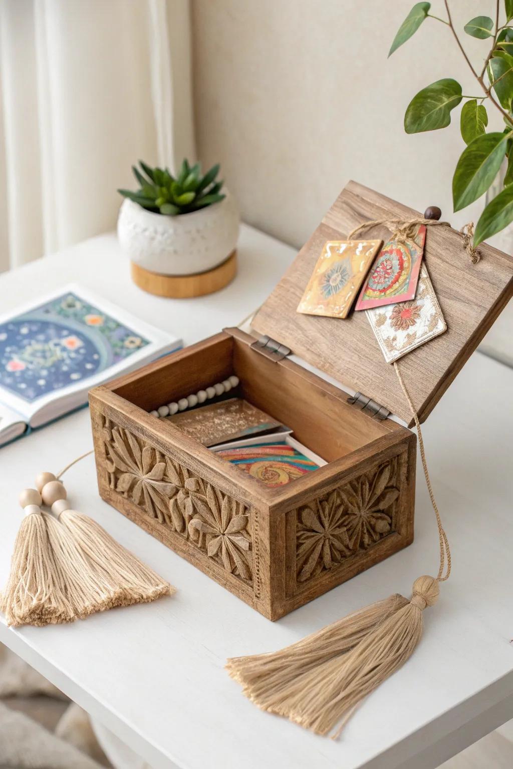 Unlock creativity and fun with this charming challenge box, perfect for engaging young minds in the classroom!