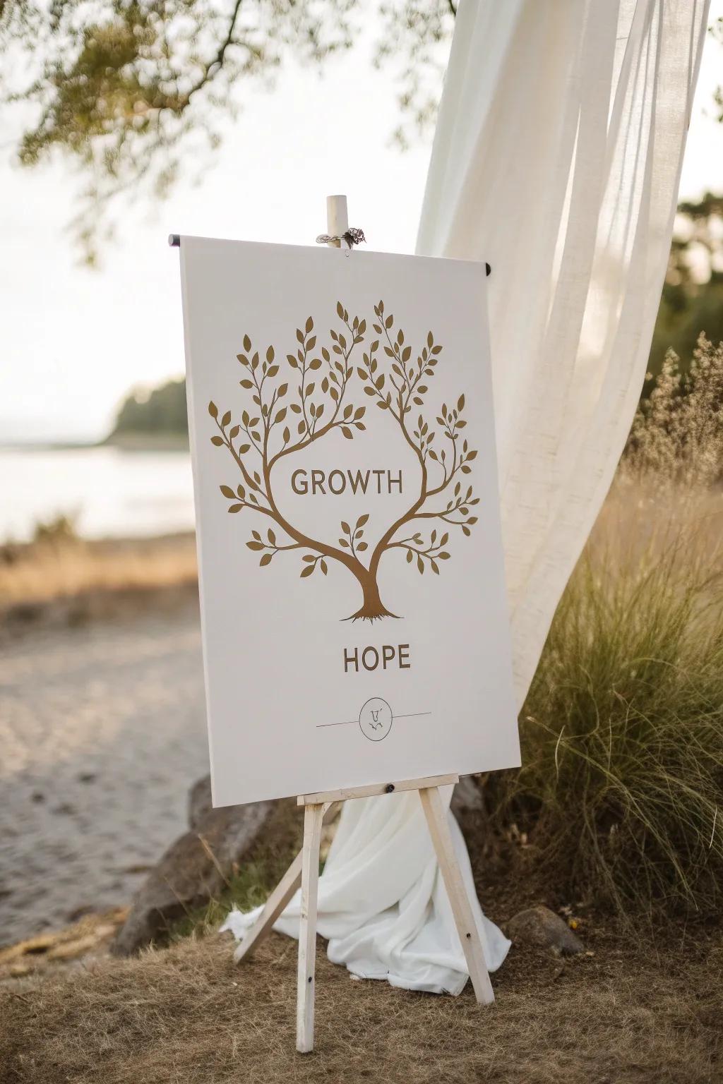 Embrace growth and hope with this beautifully crafted symbol of nature and positivity.