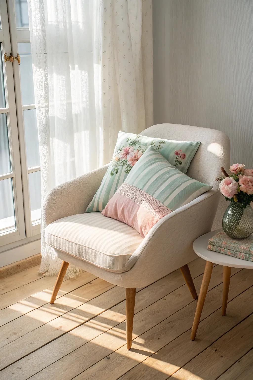 Elevate comfort and style with these chic cushion ideas for a memorable baby shower setting. 🌿💕