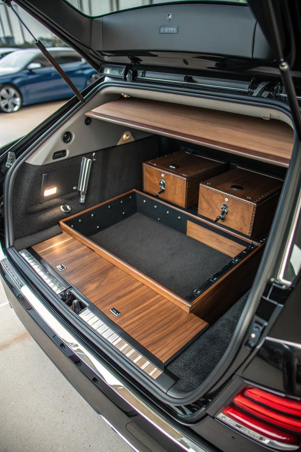 Discover the art of hidden organization with this sleek underfloor storage solution.