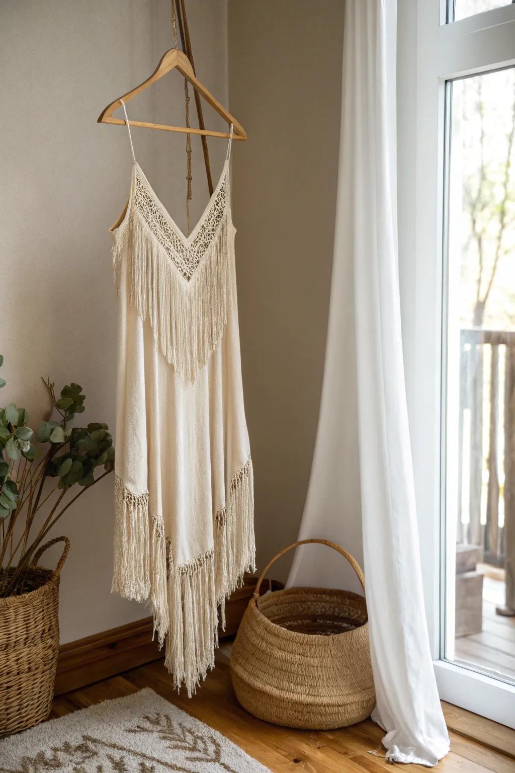 Elevate your style with a touch of bohemian fringe.