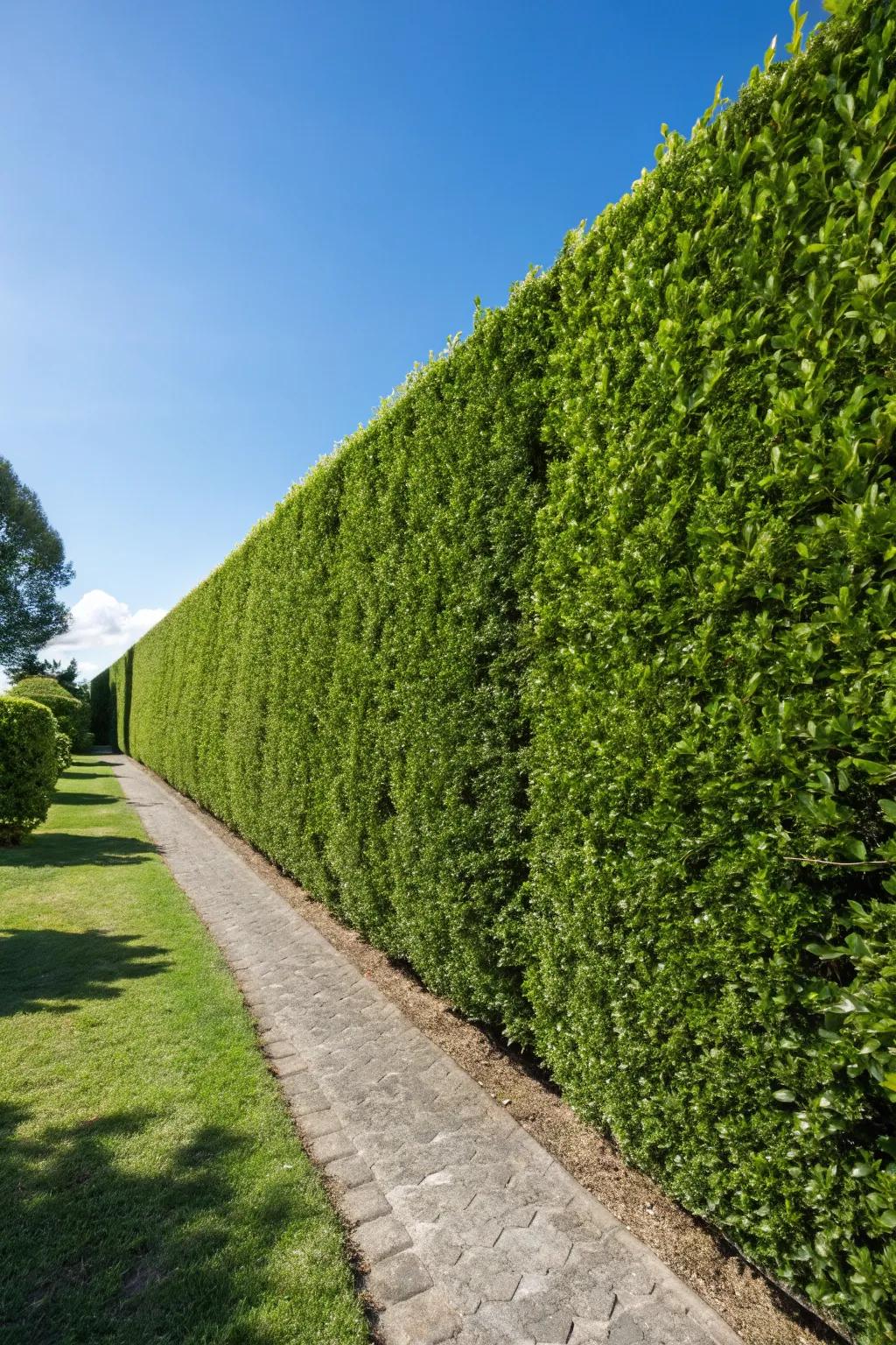 A living masterpiece: the art of hedging for privacy and elegance.