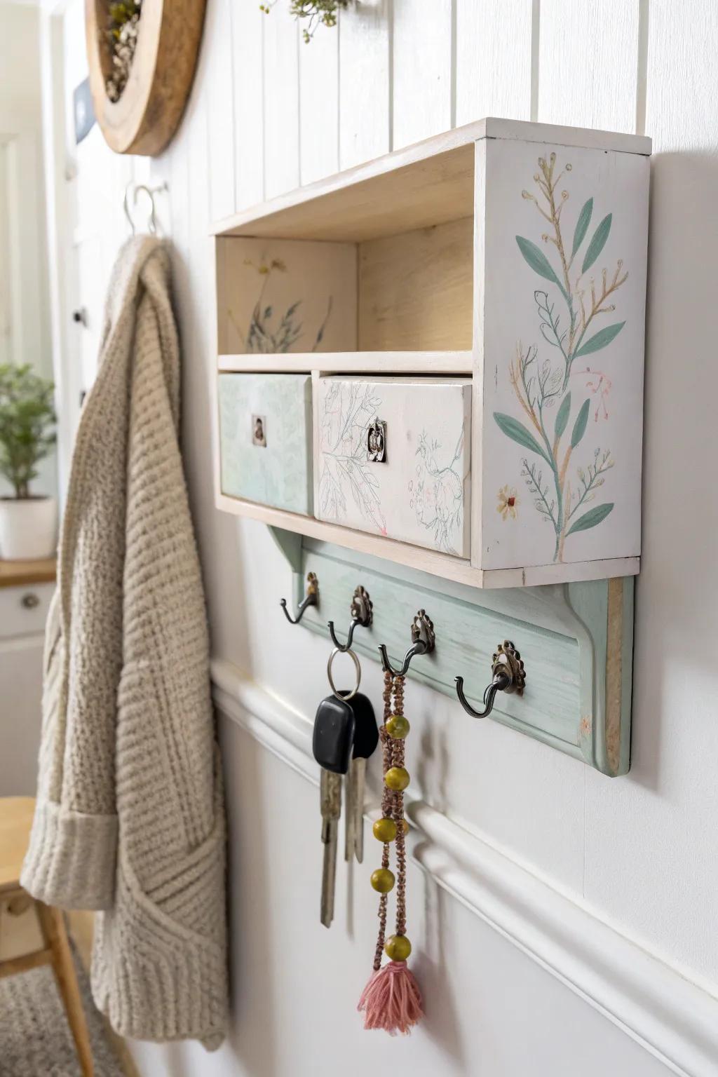 Transform your entryway with this chic DIY key holder - where simplicity meets elegance!