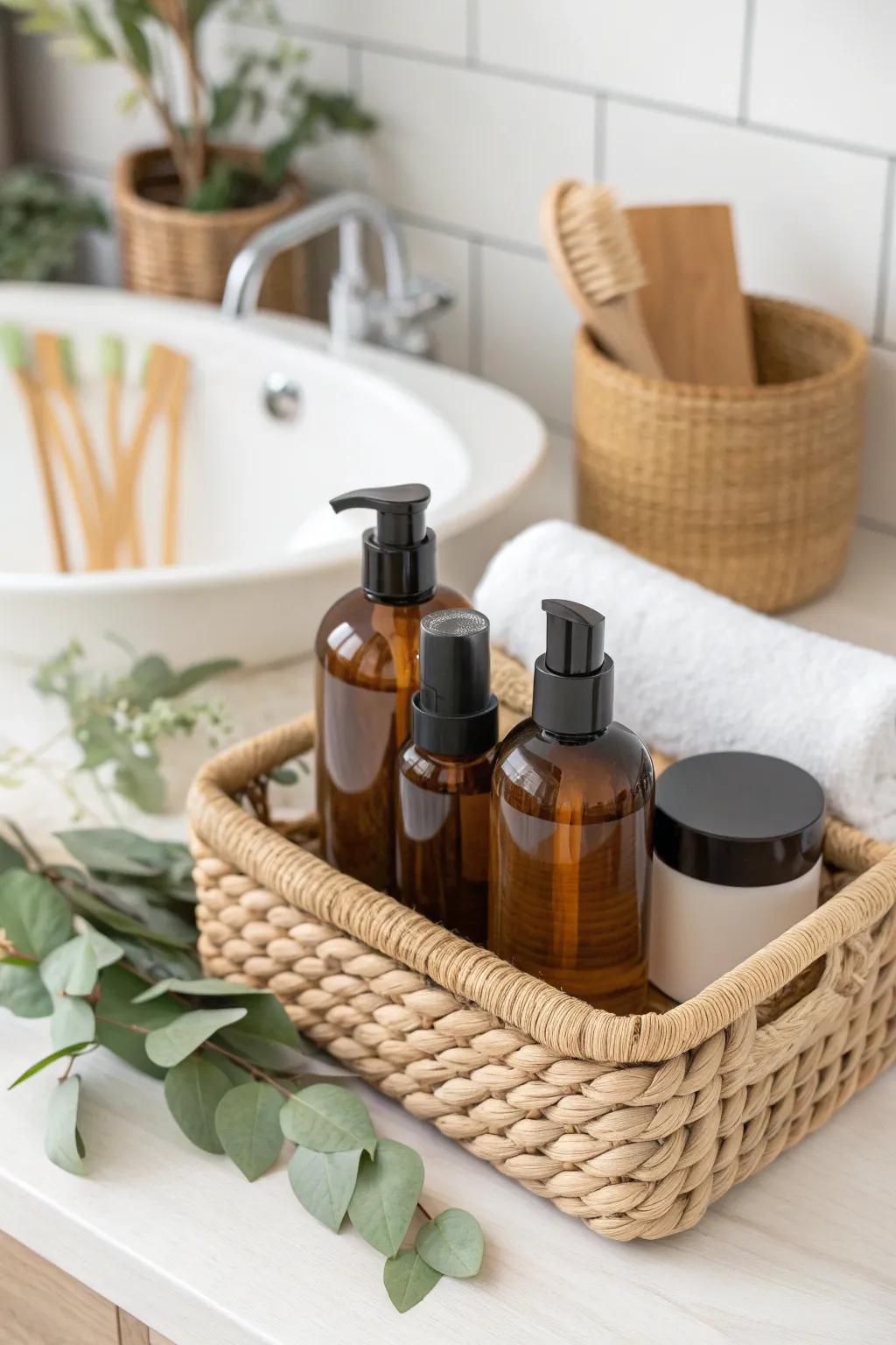 Elevate your dorm life with a personal care kit that embodies simplicity and elegance.