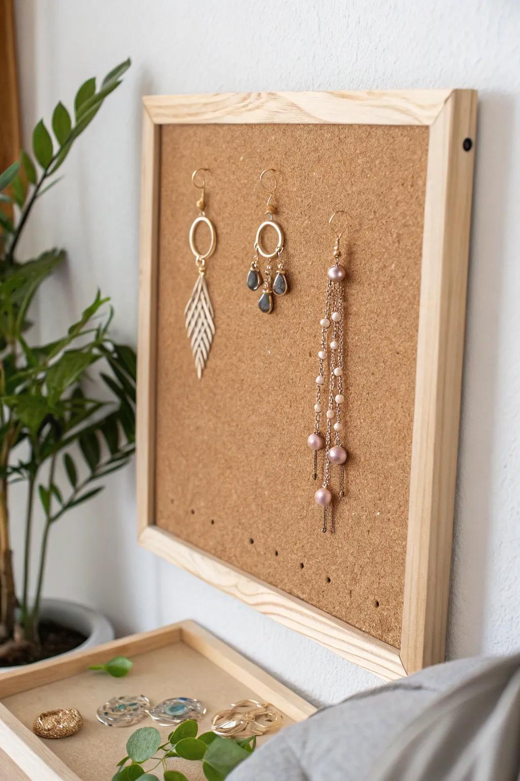 Discover the art of earring display with a touch of Nordic elegance.