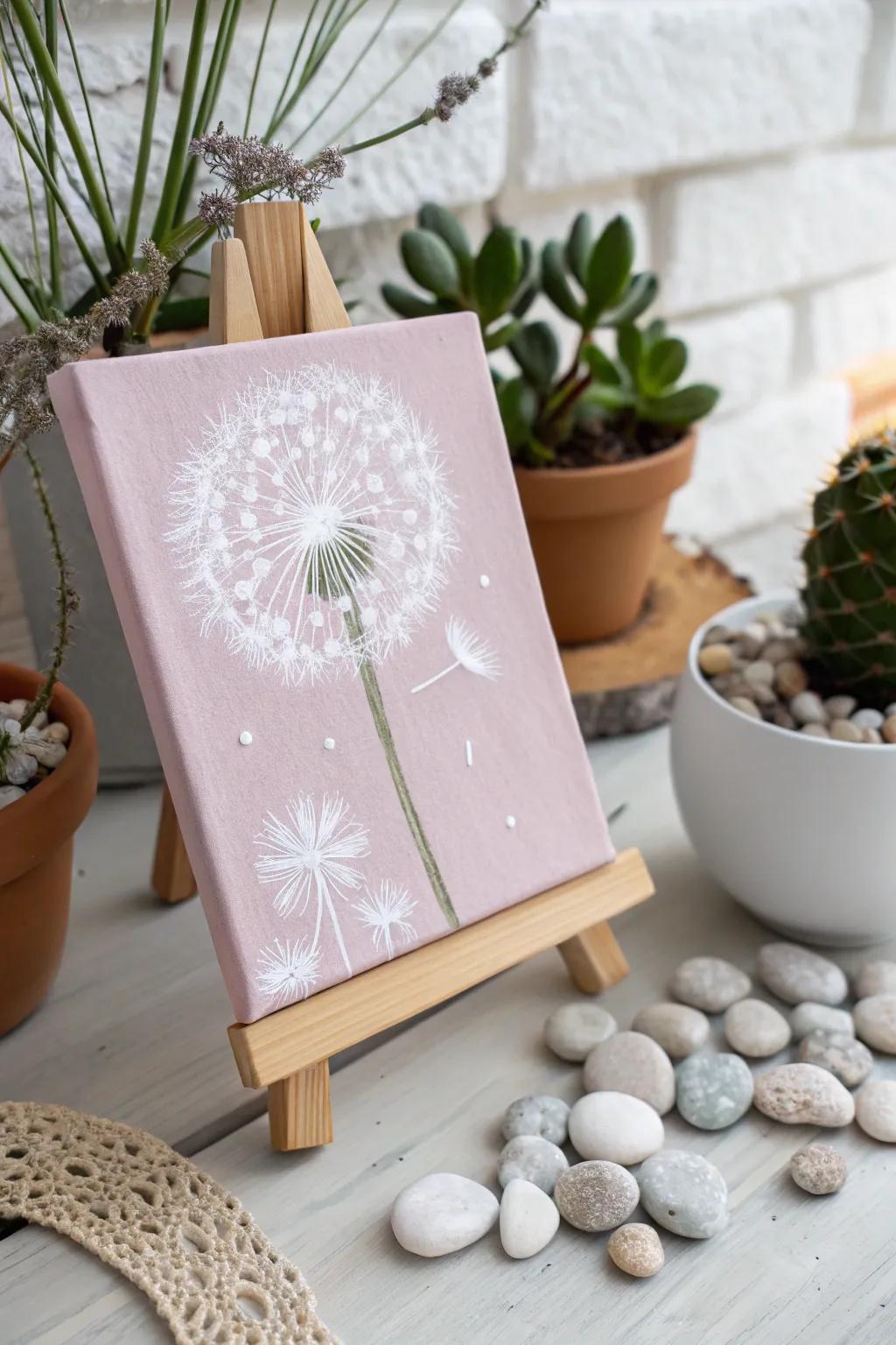 Unleash creativity with simple Q-tip dandelions. A touch of whimsy for little artists!