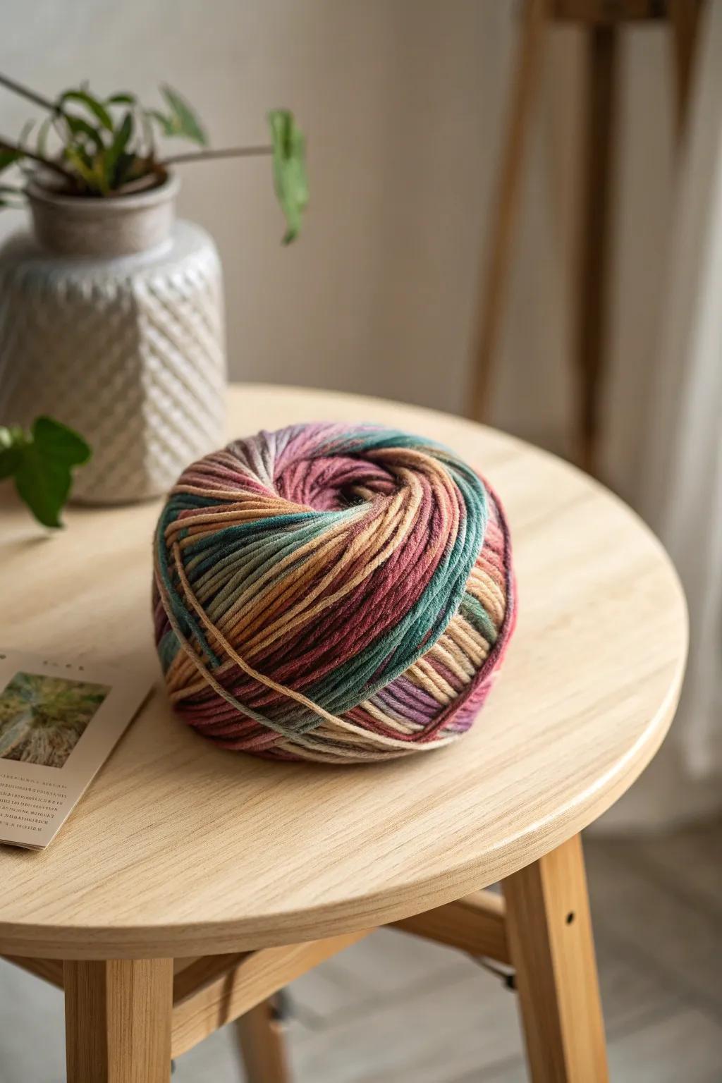 Unleash creativity with the simple beauty of whimsical yarn art.