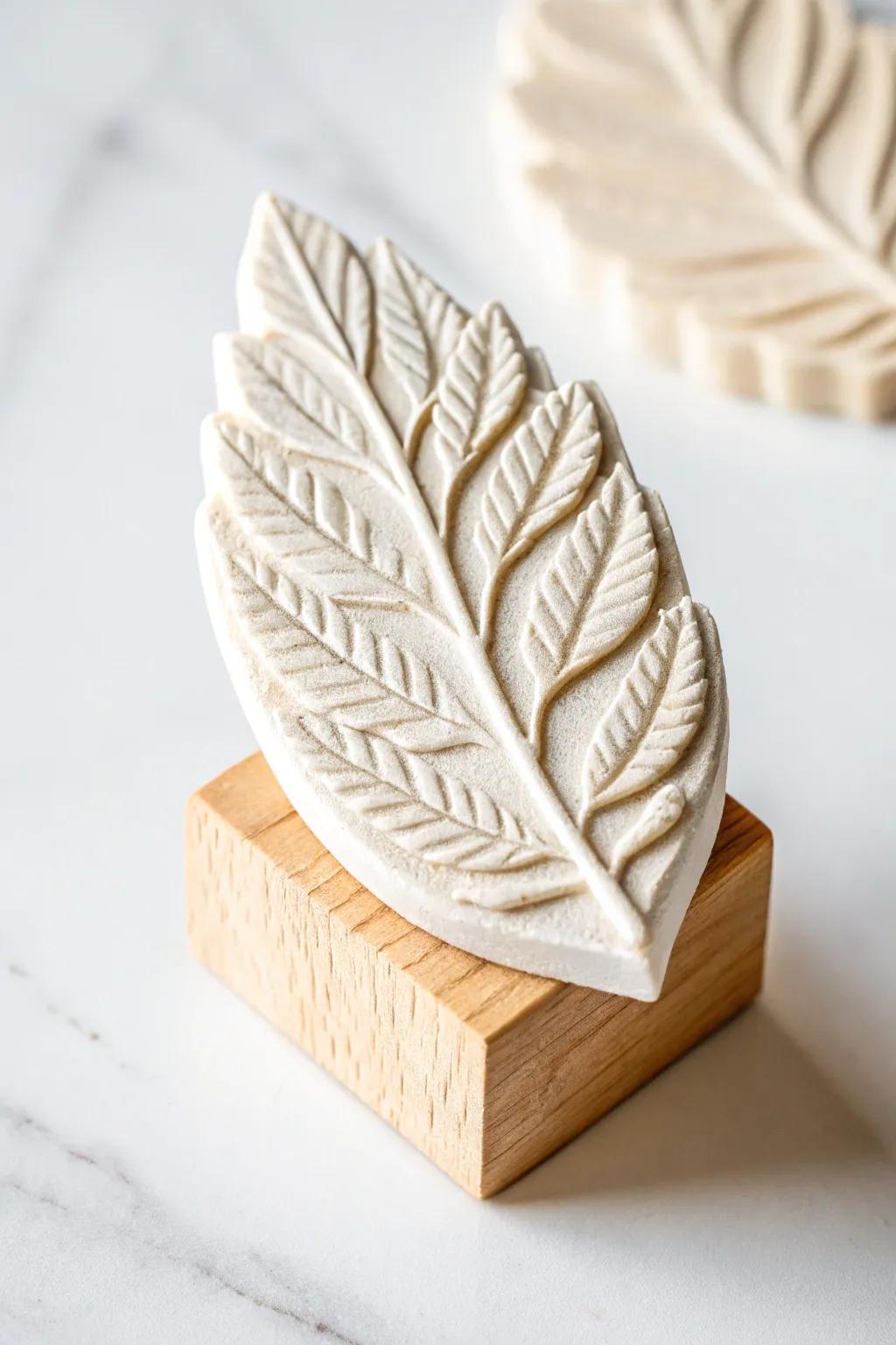 Embrace nature's elegance with handcrafted leaf stamps for your creative projects.