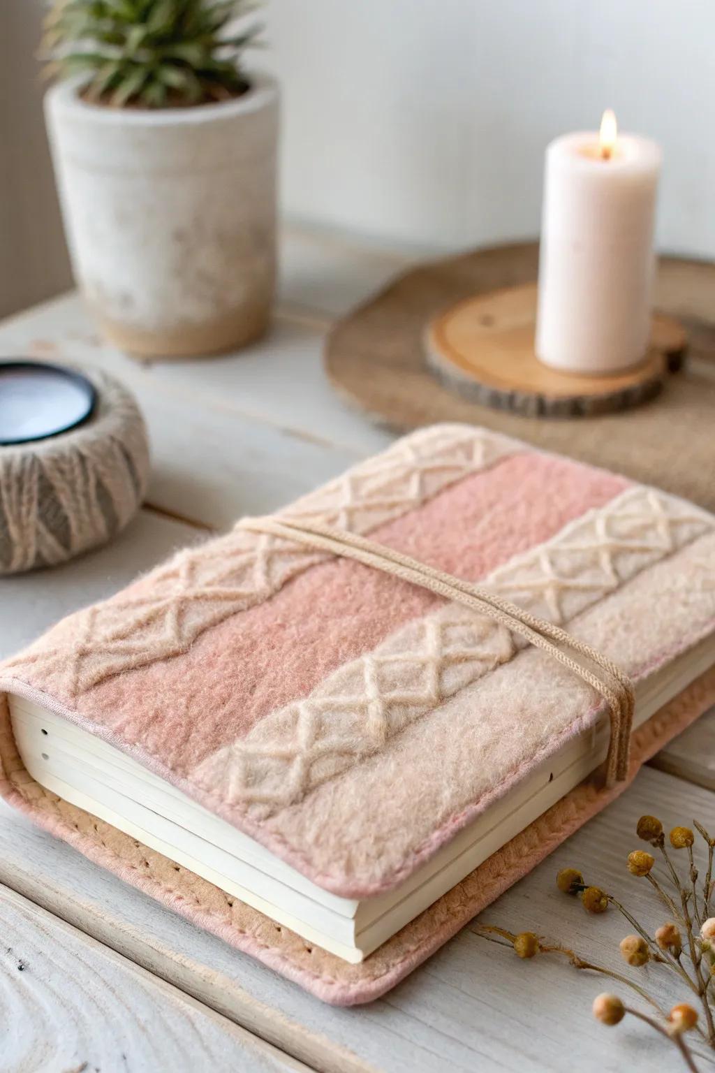 Wrap your reads in cozy elegance with a felted wool book cover. Perfect harmony of simplicity and style.