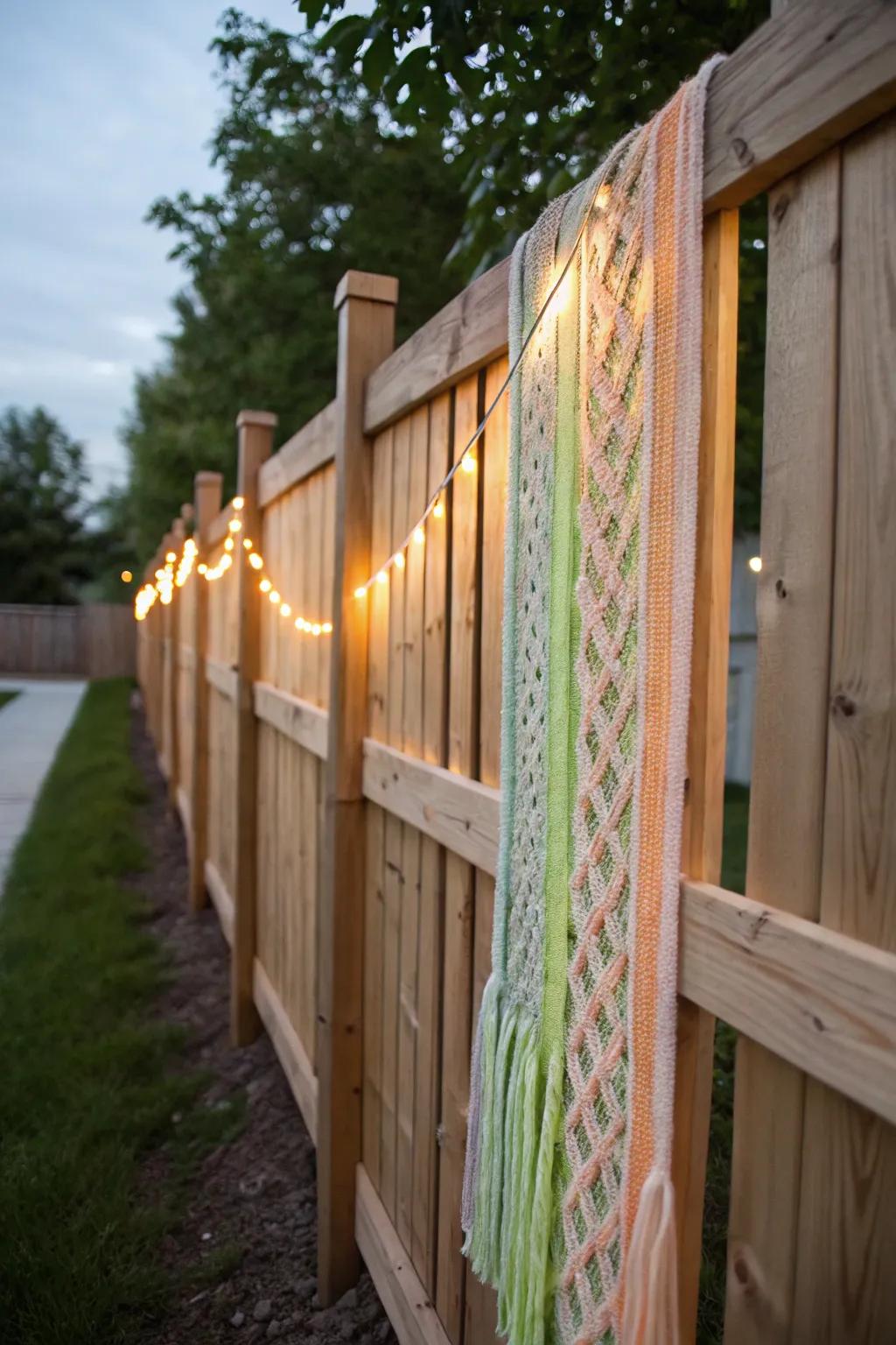 Illuminate your space with enchanting glow-in-the-dark fence weaving—where simplicity meets magic!