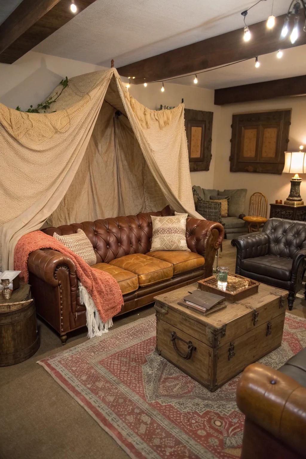 Unlock your inner architect: Build your dream living room fortress with style and craftsmanship.