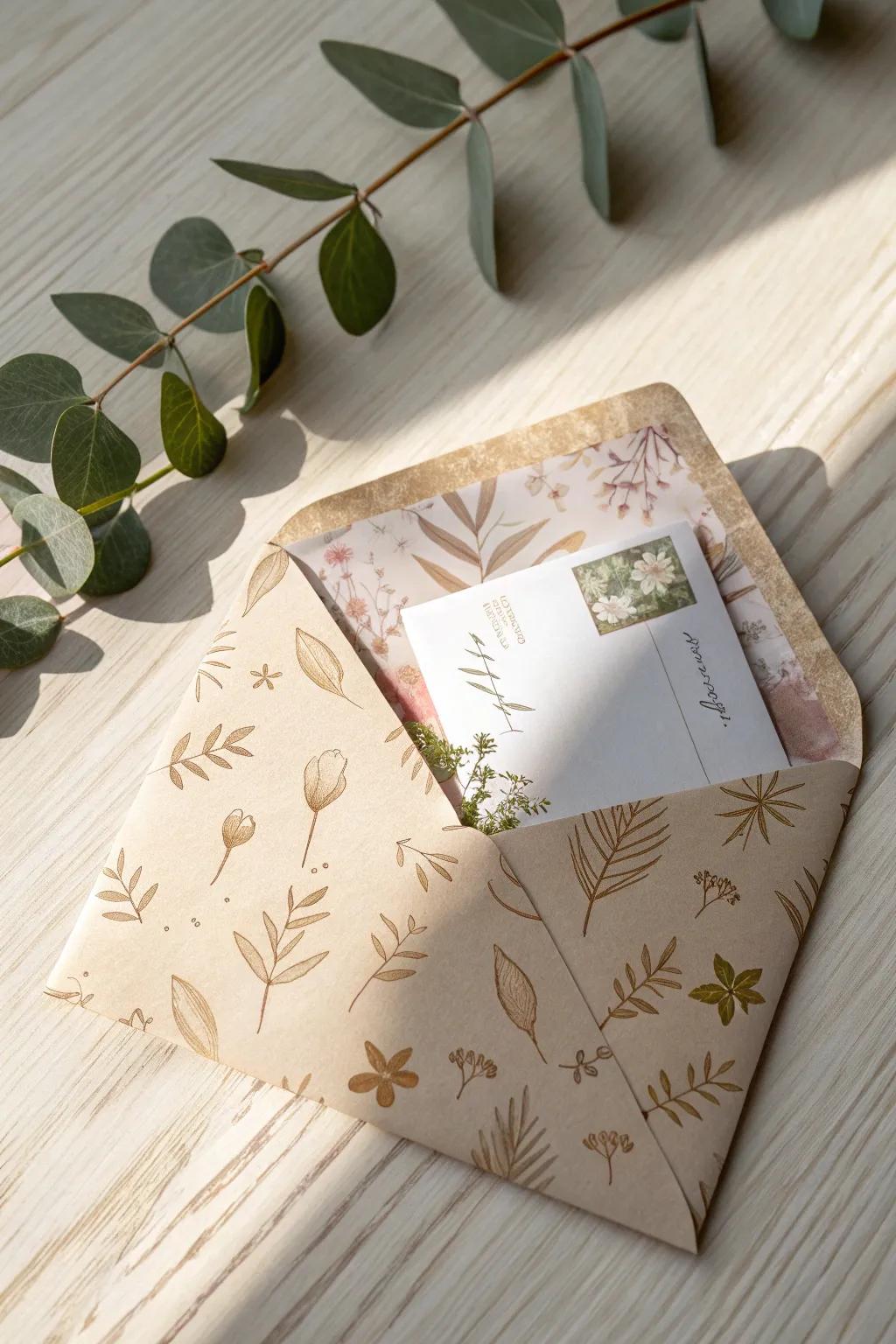 Elevate your gift card presentation with a touch of minimalist elegance.