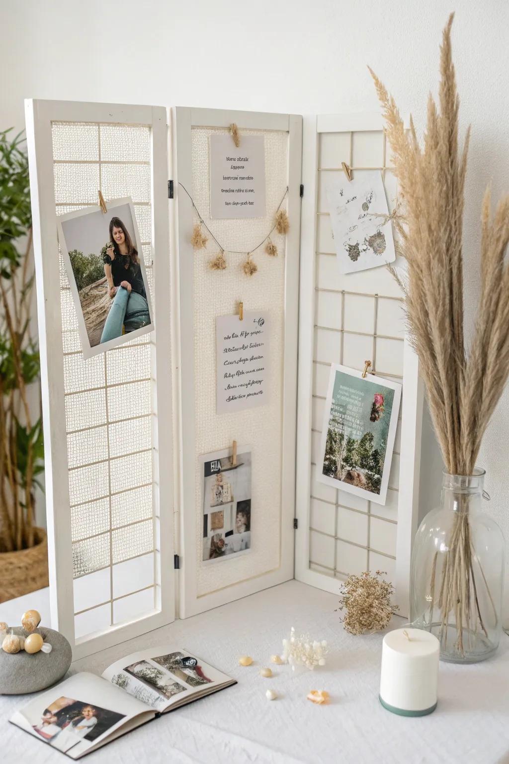 Craft your memories with style: A minimalist take on graduation memory boards.