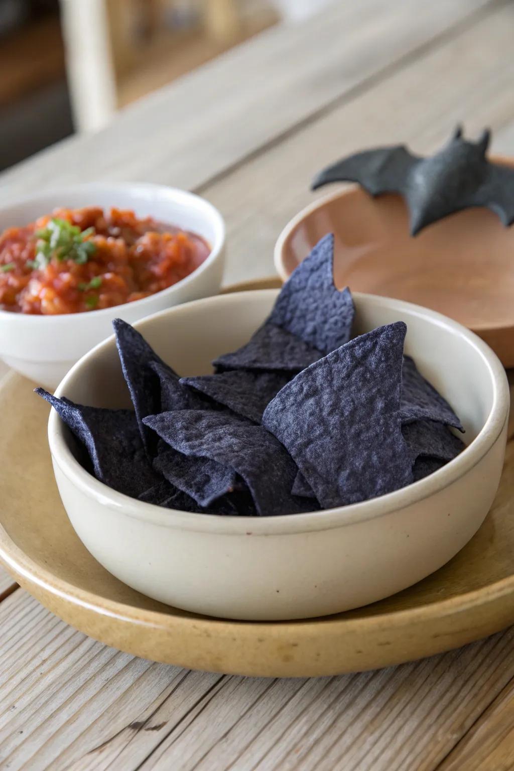 Elevate your Halloween snacking with these stylish Bat Wing Nachos, perfect for a spooky yet chic gathering!
