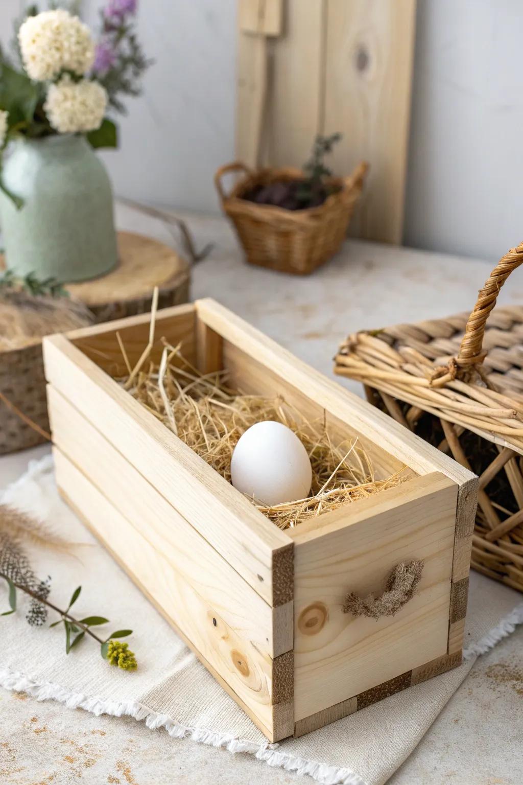 Transform elegance into function with this charming wine box nesting solution.