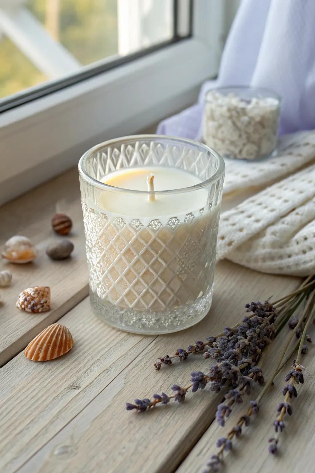 Craft a memory with a homemade candle that captures the essence of your special moments together.