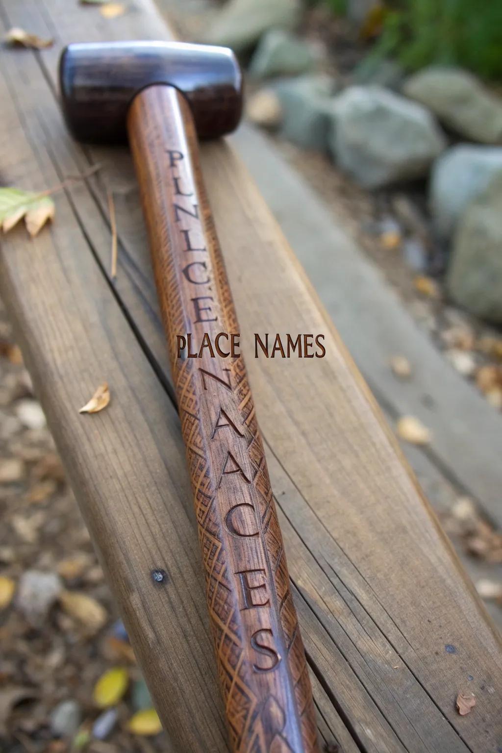 Carry your adventures with you: Personalized walking sticks that tell your story.
