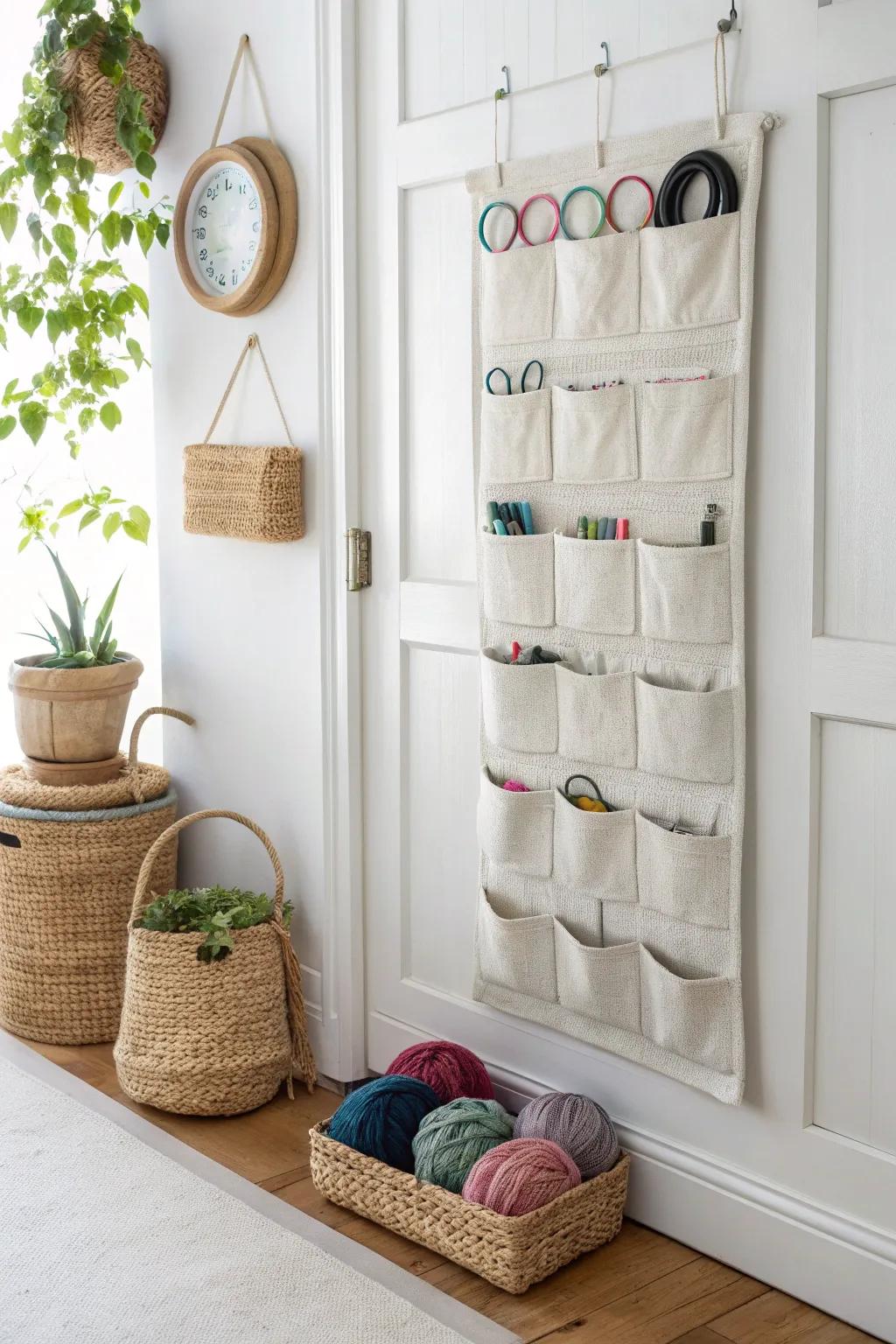 Transform your space with this chic and efficient circular needle organizer!