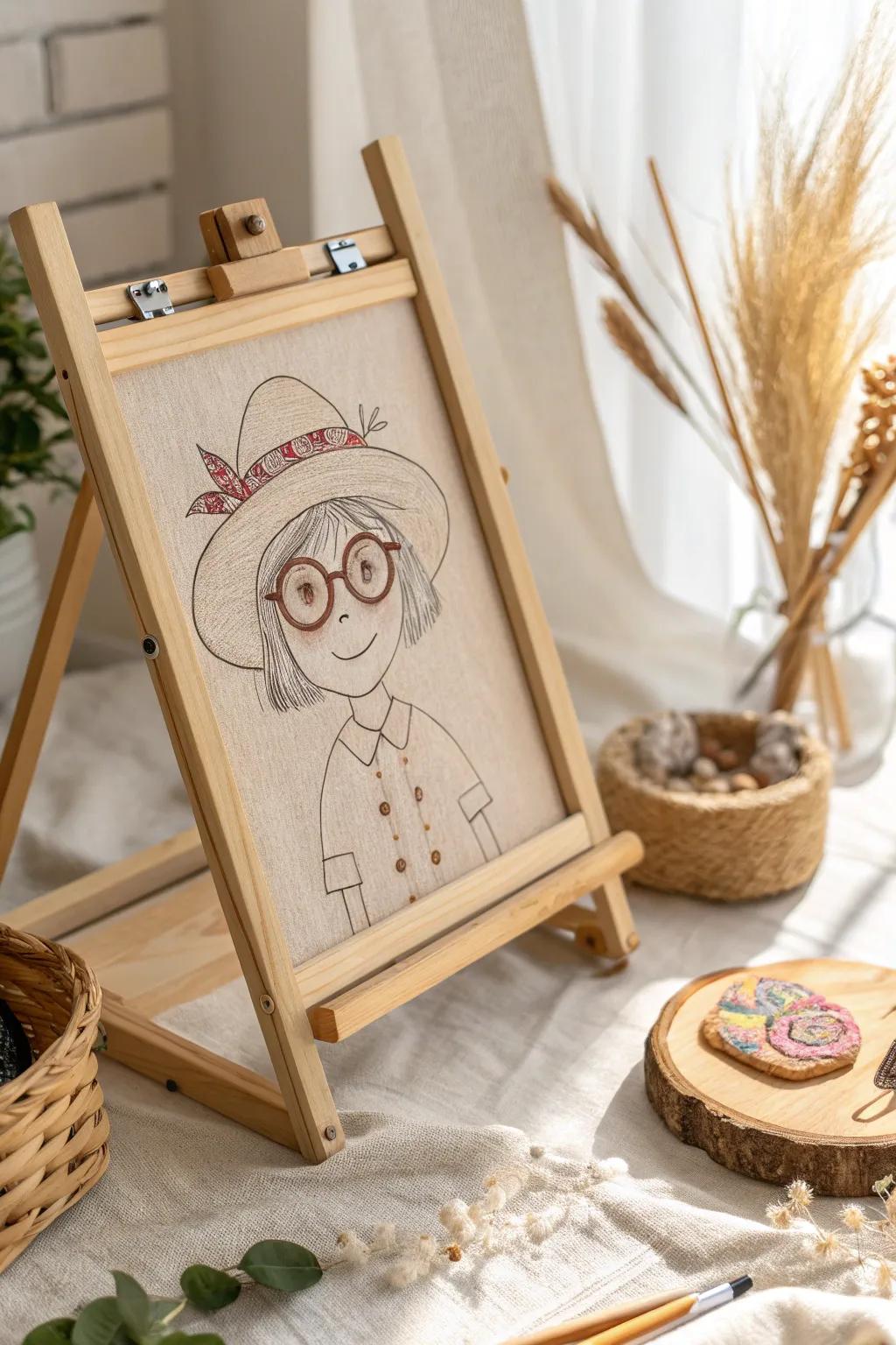 Unleash creativity with simple portraits - where every line tells a story.
