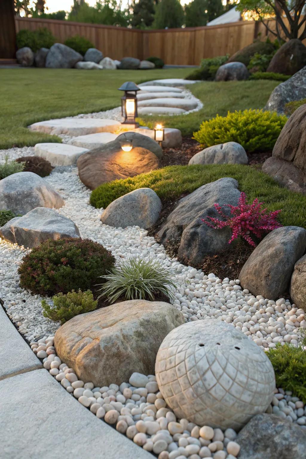 Discover the art of rock gardens: a blend of rugged beauty and refined design.