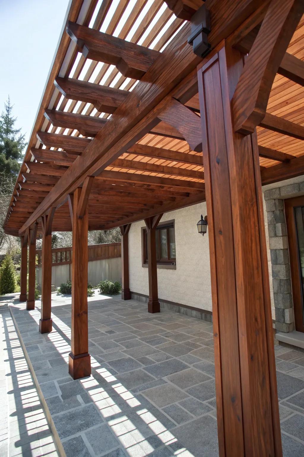 Master the art of DIY with a stunning, customizable lean-to patio cover that merges craftsmanship with functionality.