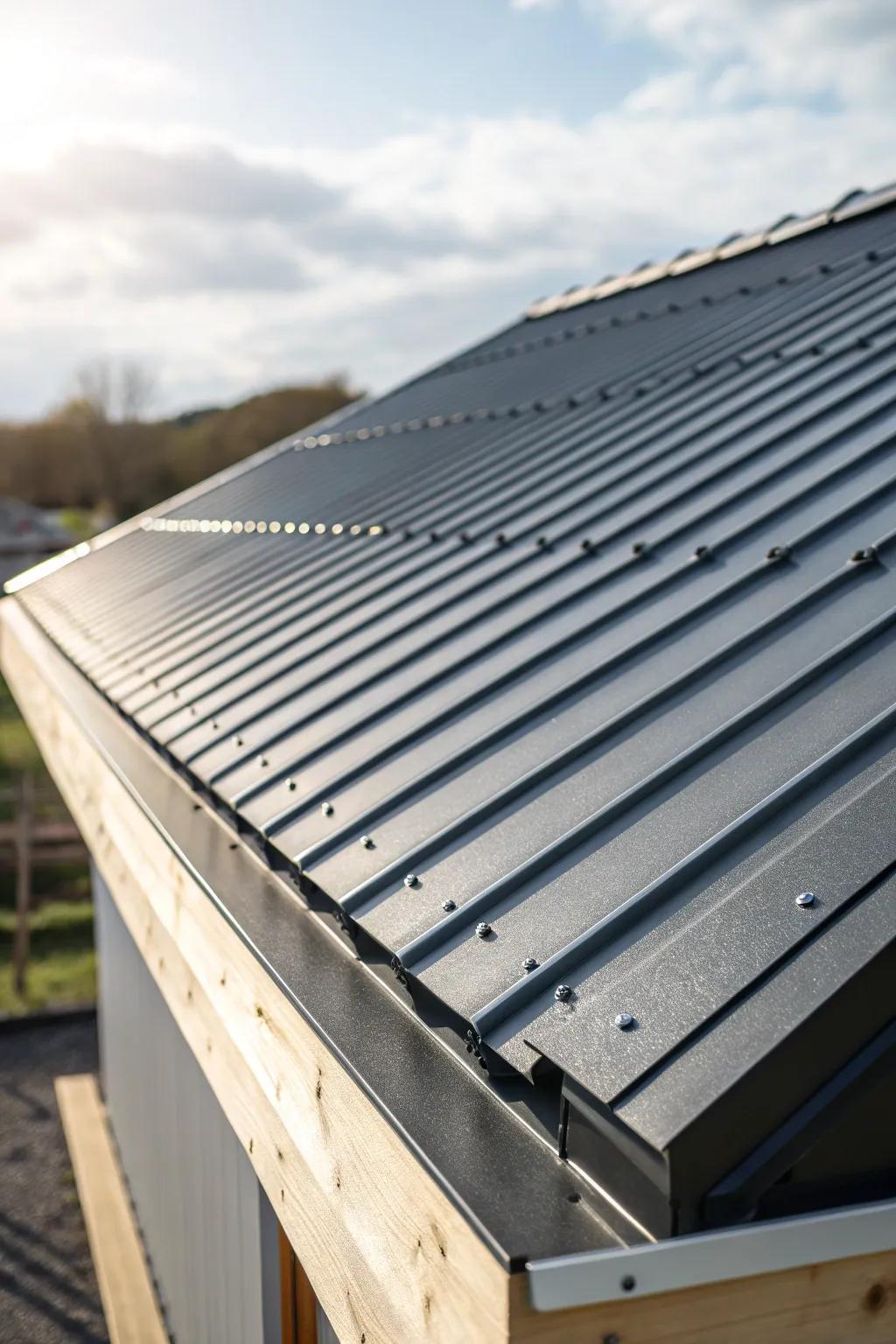Elevate your outdoor space with a sleek and durable metal roof, combining modern style with timeless craftsmanship.