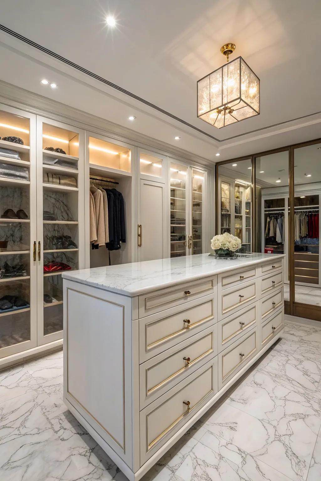 A central island is both functional and stylish.