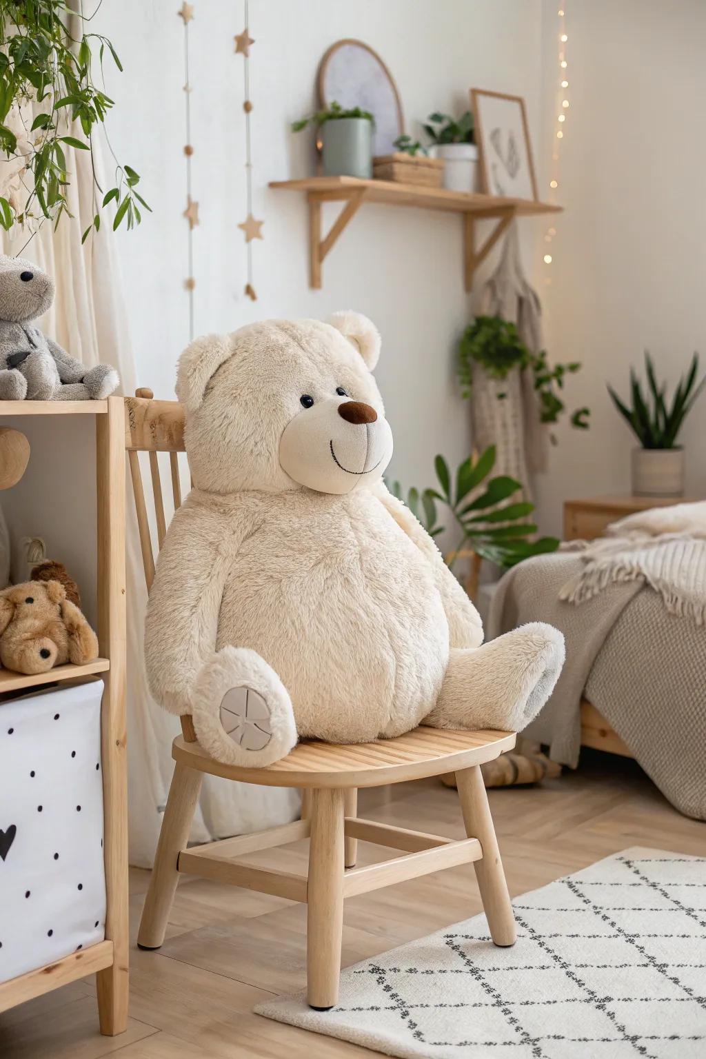 Wrap your little one in the cozy embrace of a bear hug pillow, where comfort meets minimalist charm.