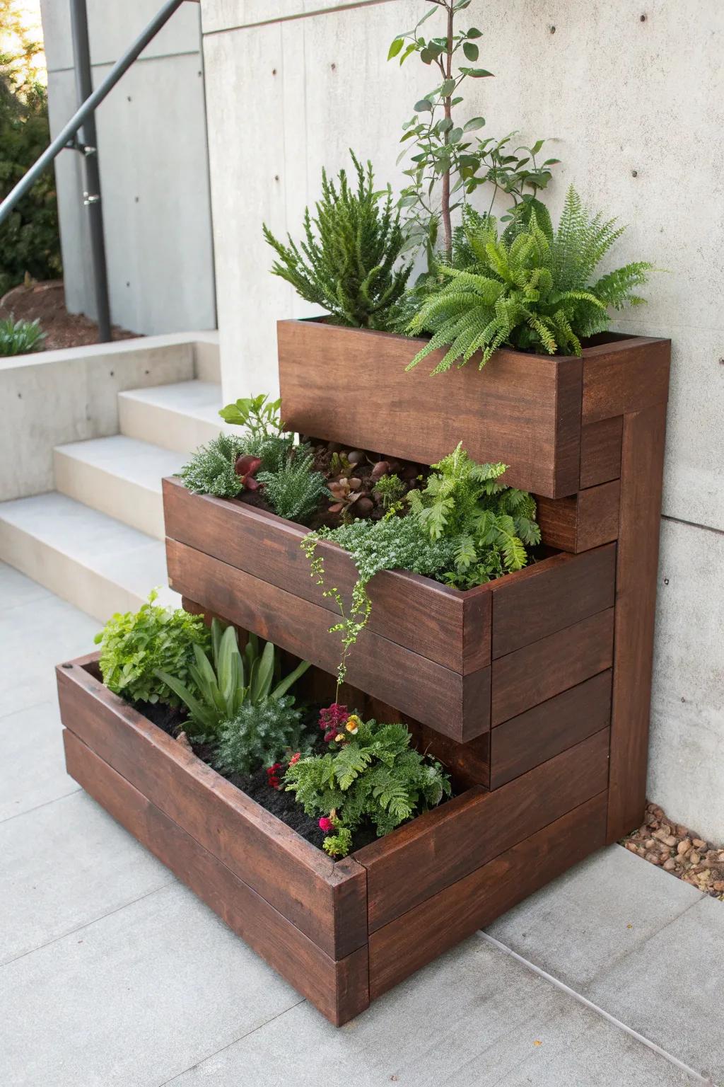 Elevate your greenery with multi-level marvels; a perfect blend of style and craftsmanship.