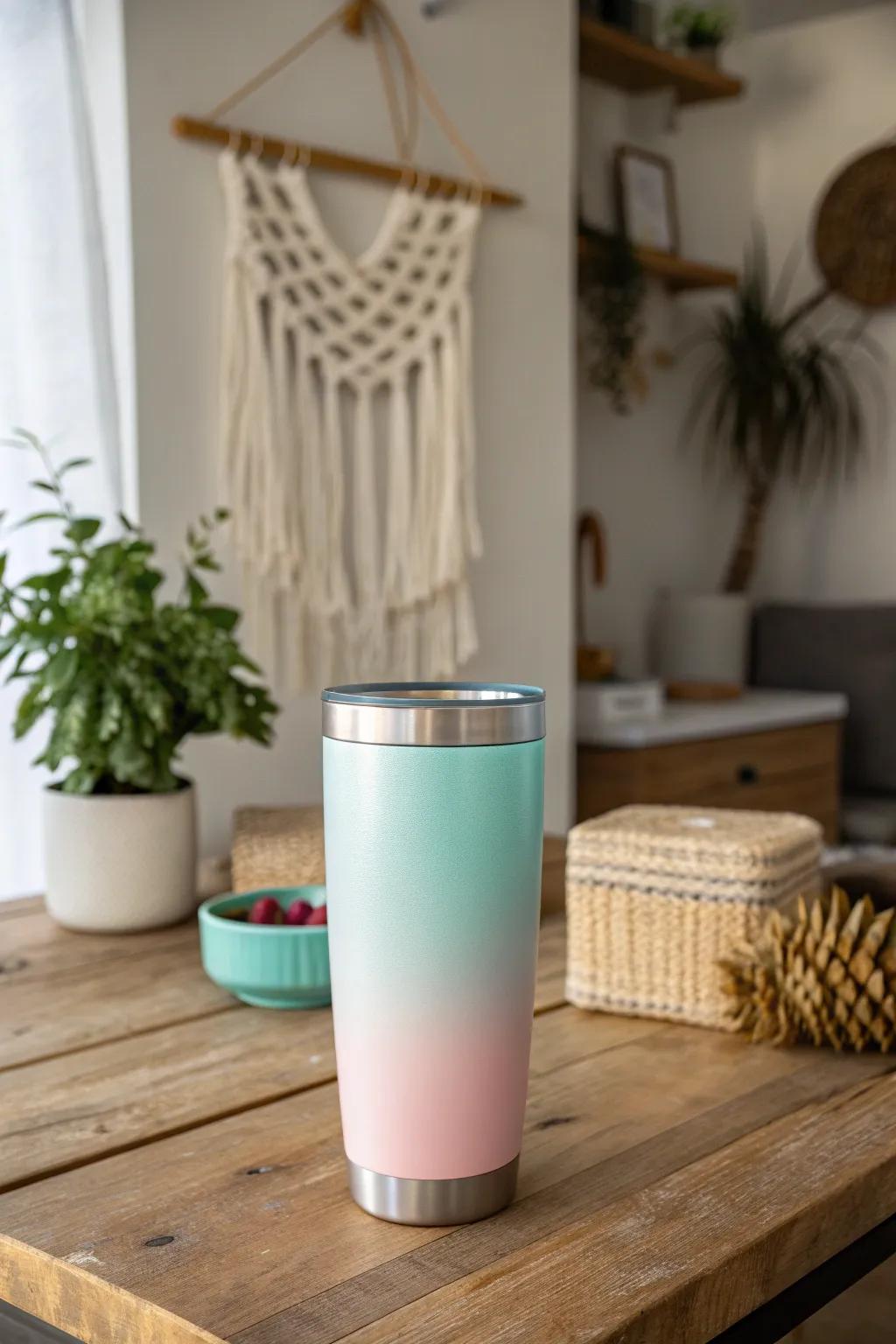 Add a touch of magic to your day with this enchanting color-changing tumbler!
