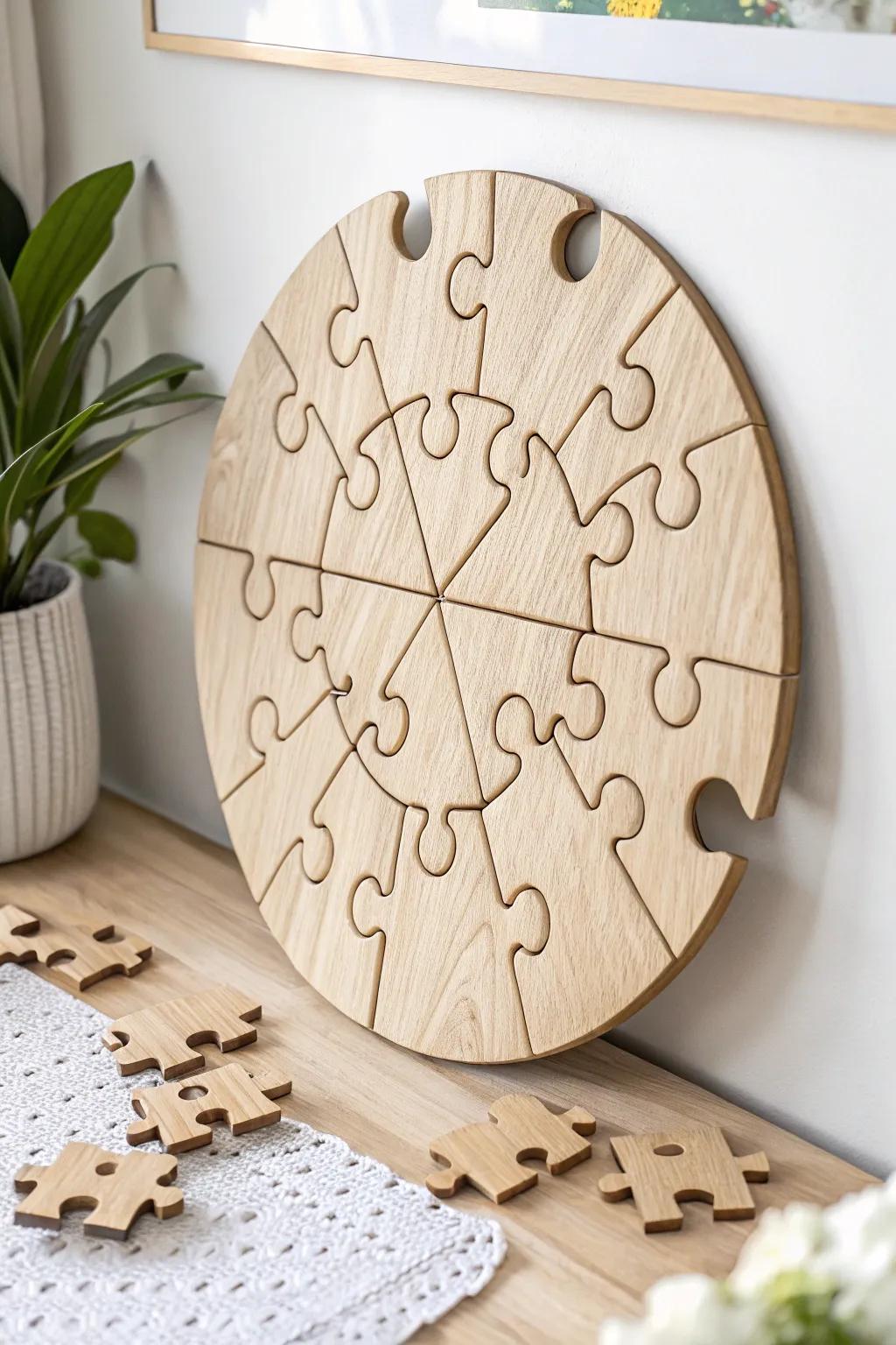 Embrace the beauty of collaboration with our Puzzle of Possibilities board—where every piece plays a vital role.