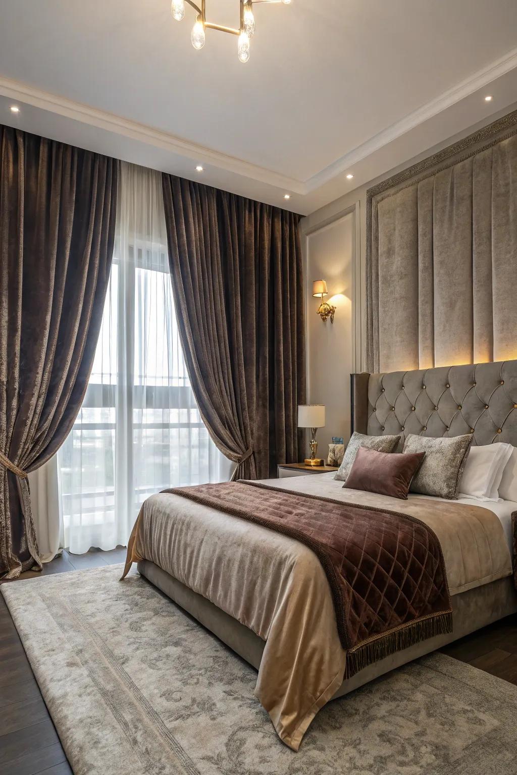 Luxurious textiles elevate the comfort and style of any bedroom.