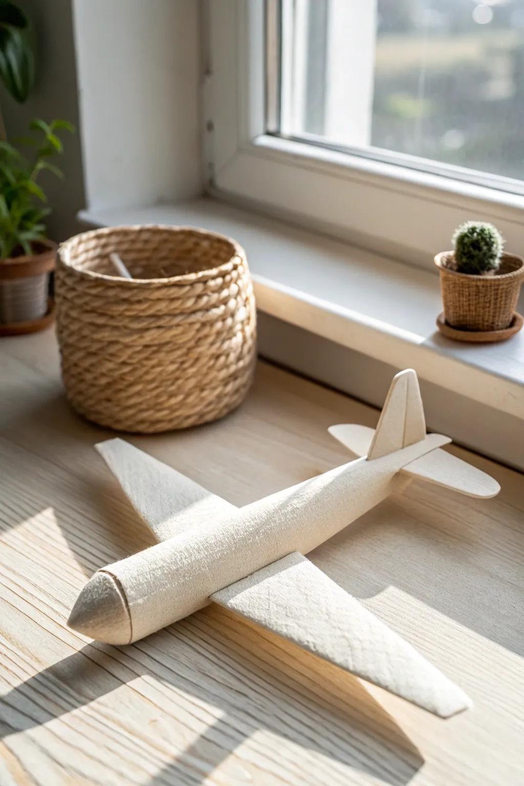 Explore the art of flight with the elegant Tube Plane—where minimalism meets creativity.