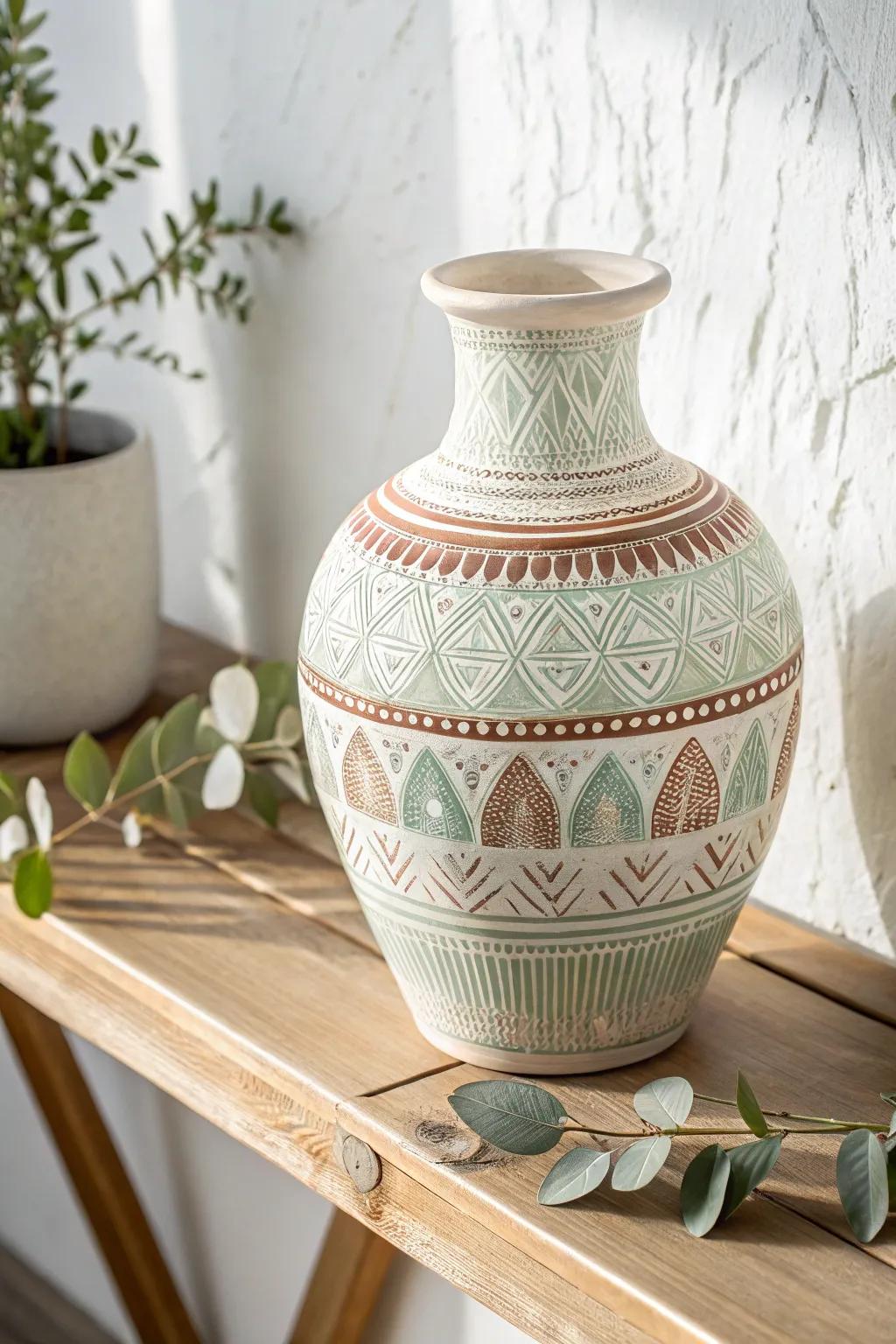 Discover the art of mixing patterns with elegance and simplicity.