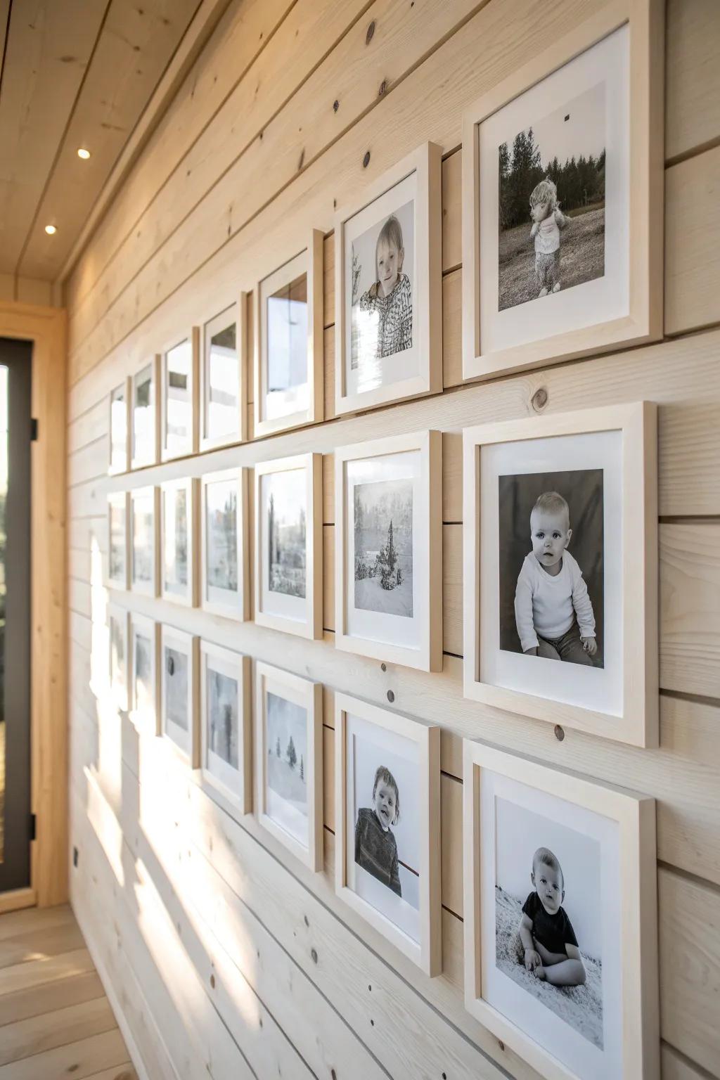 Capture memories in style with a themed photo collage – a minimalist tribute to life's beautiful milestones.