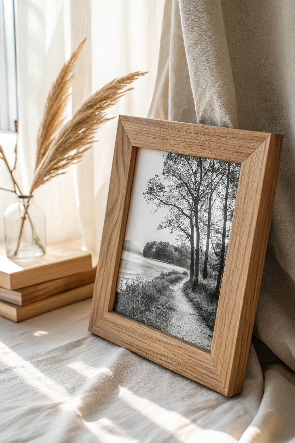 Transform memories into masterpieces with this exquisite photo frame.