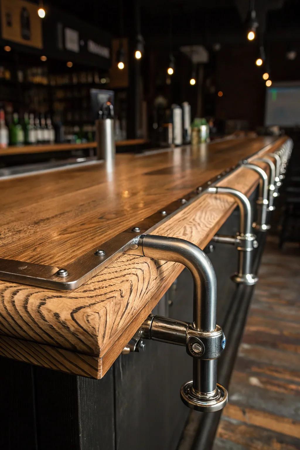 Elevate your space with the perfect blend of plywood warmth and industrial metal elegance.