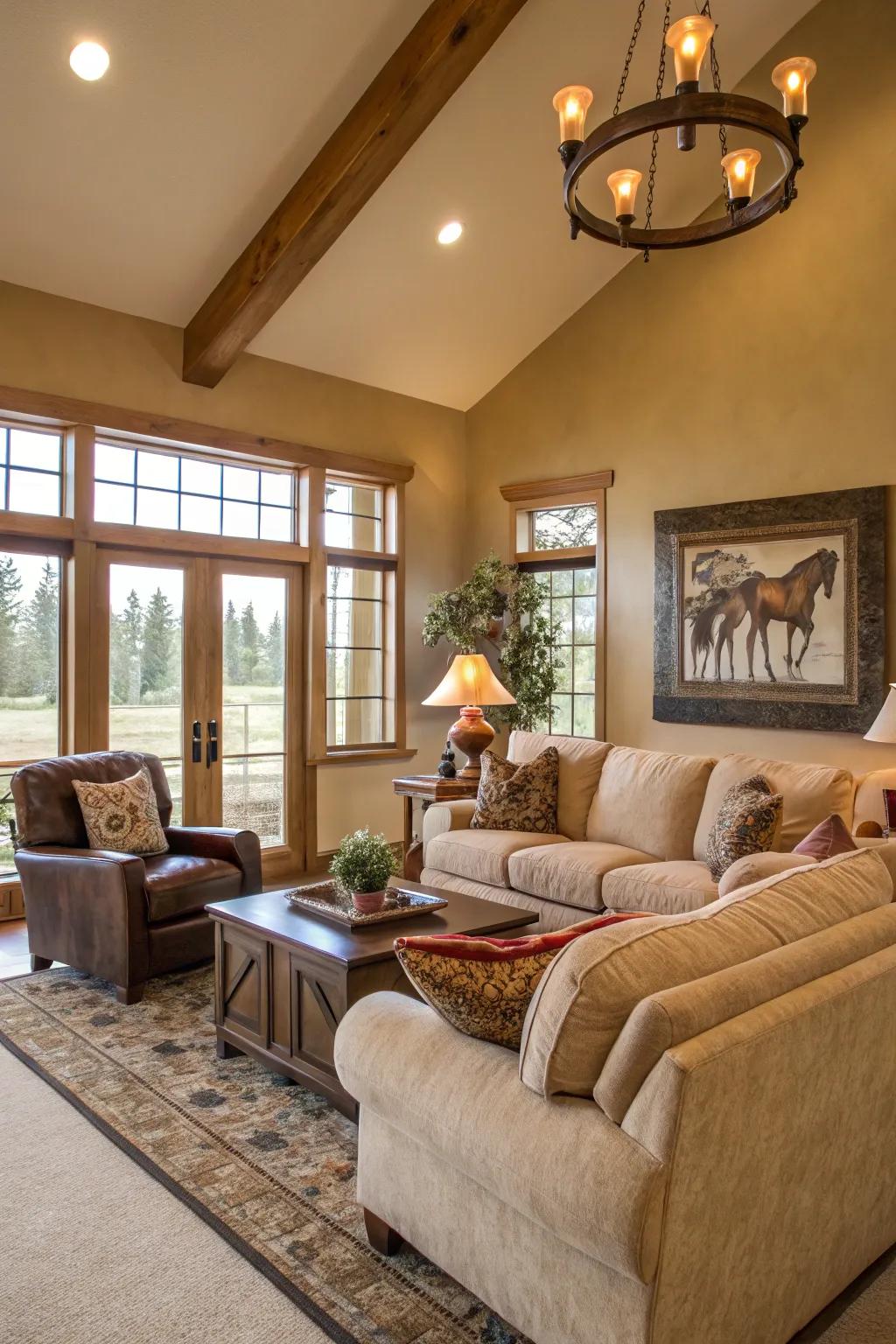 Plush seating invites relaxation and comfort.