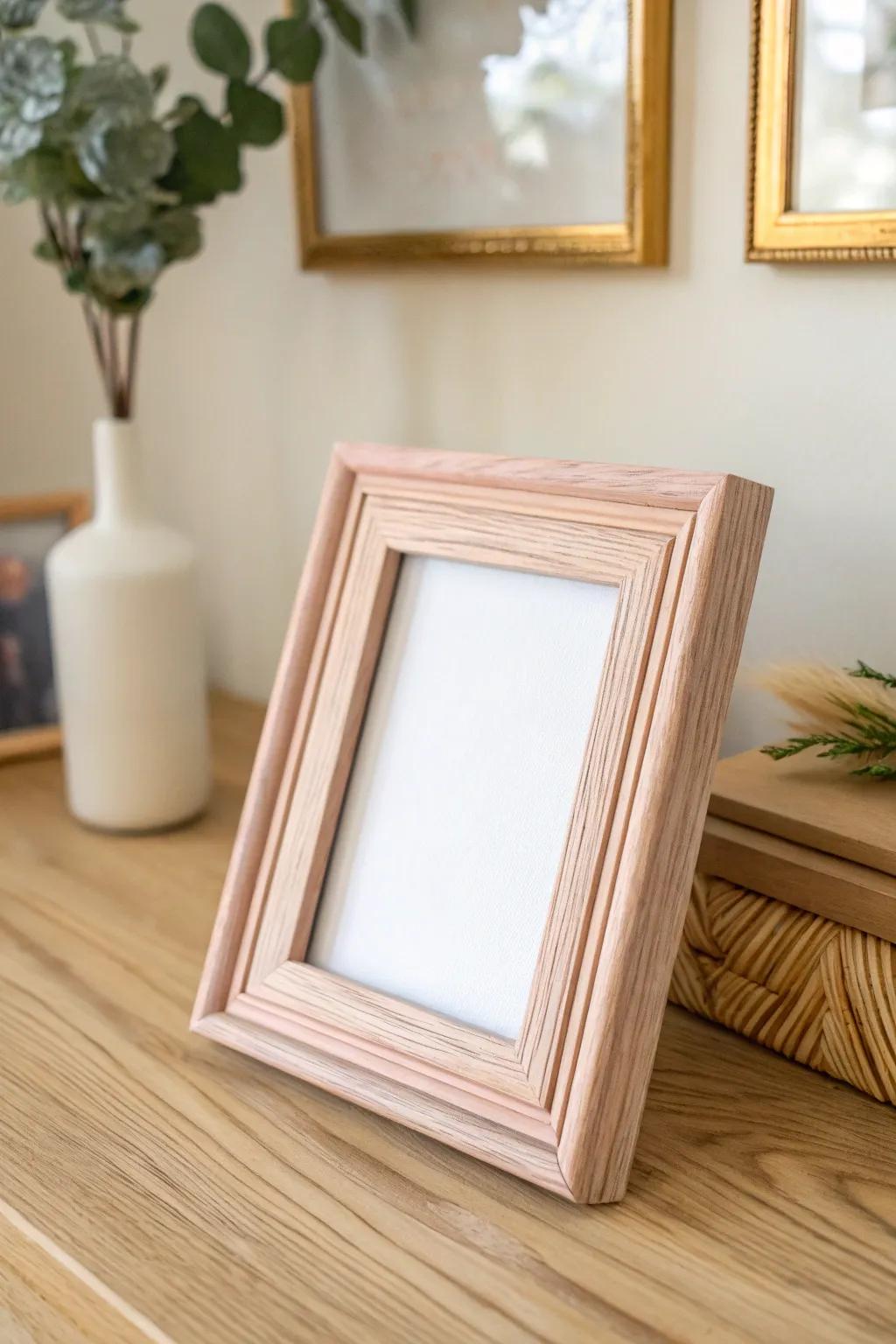 Elevate your memories with the elegance of a tinted resin picture frame.