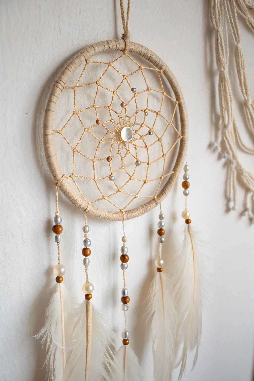 Capture the stars in your dreams with this constellation-inspired dream catcher.