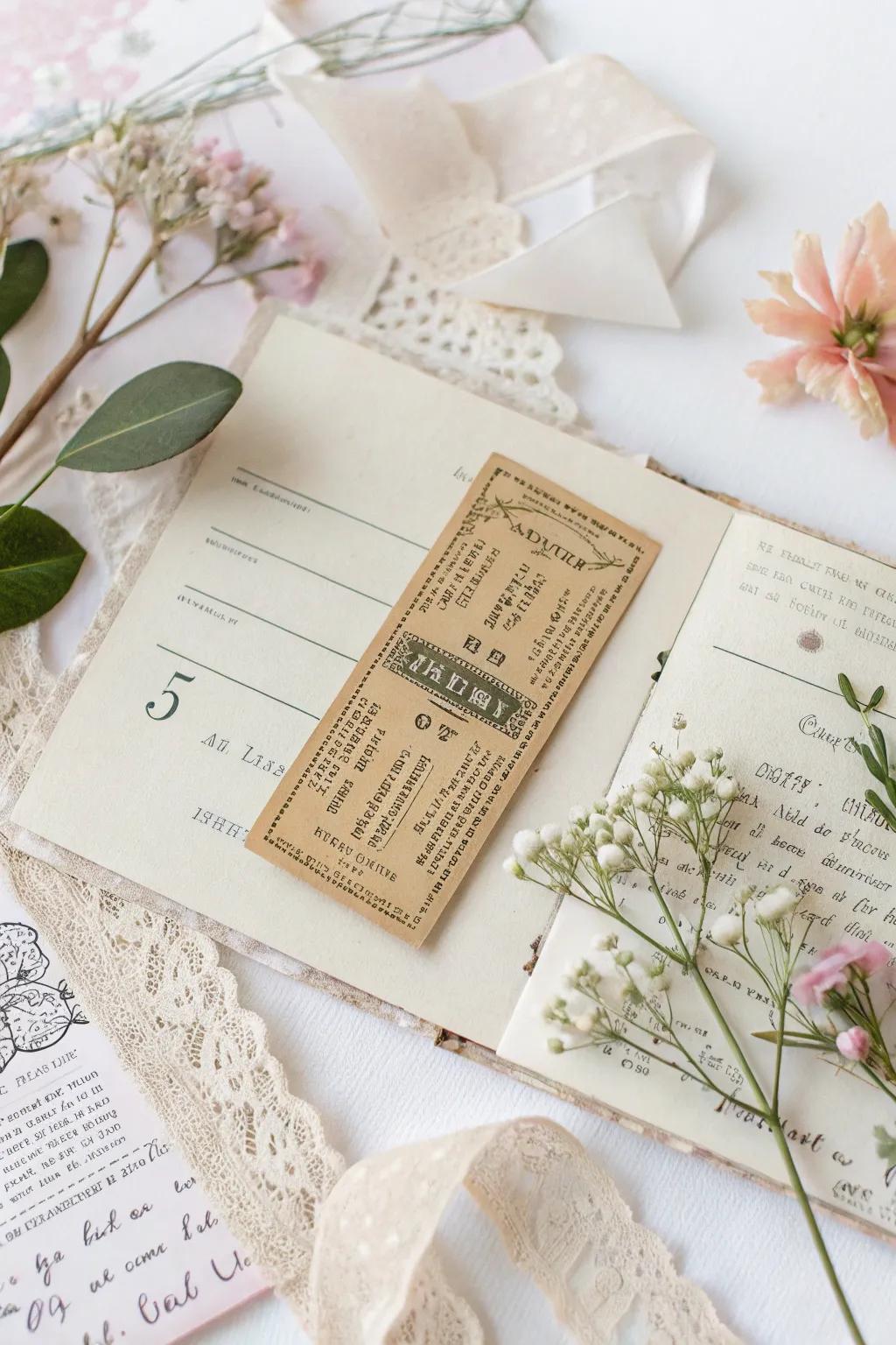 Capture Memories: Layer your scrapbook with history and charm.