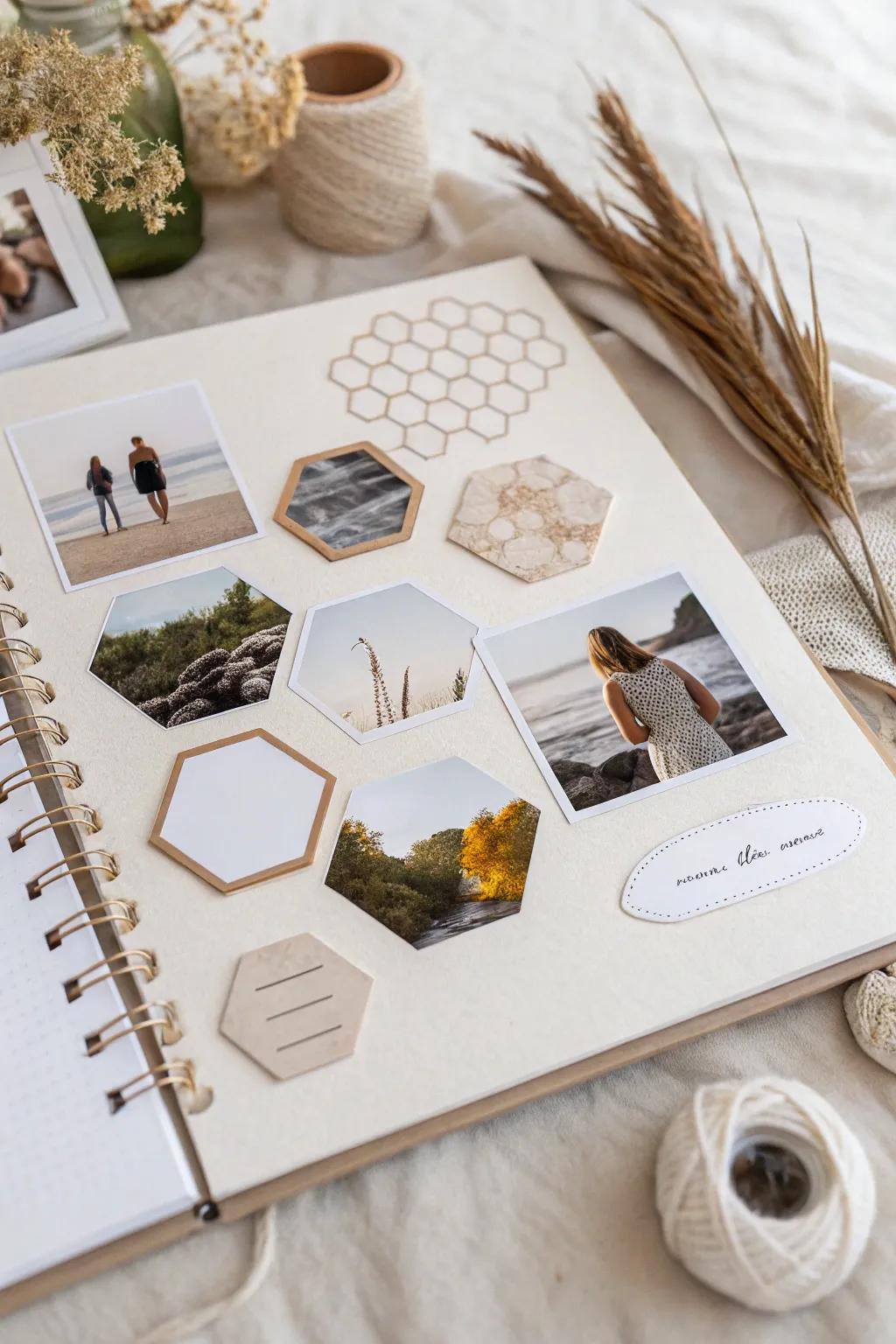 Elevate your scrapbook game with unique cut-out shapes for a touch of personalized artistry.