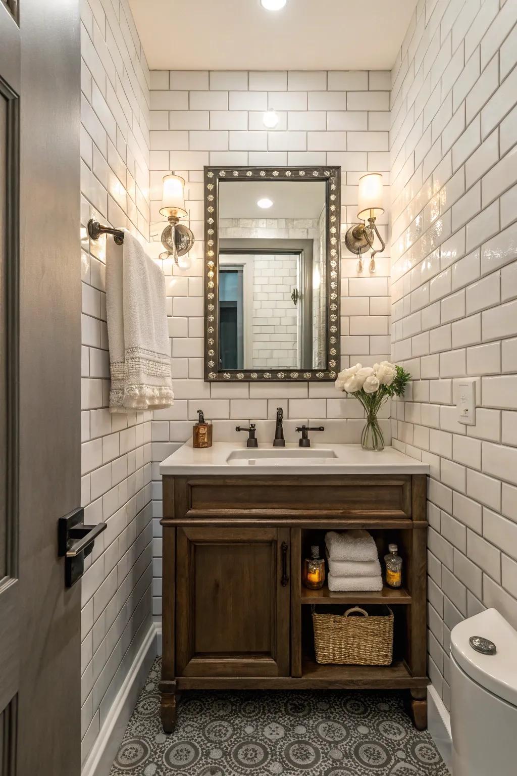 Subway tiles offer a timeless and versatile look.
