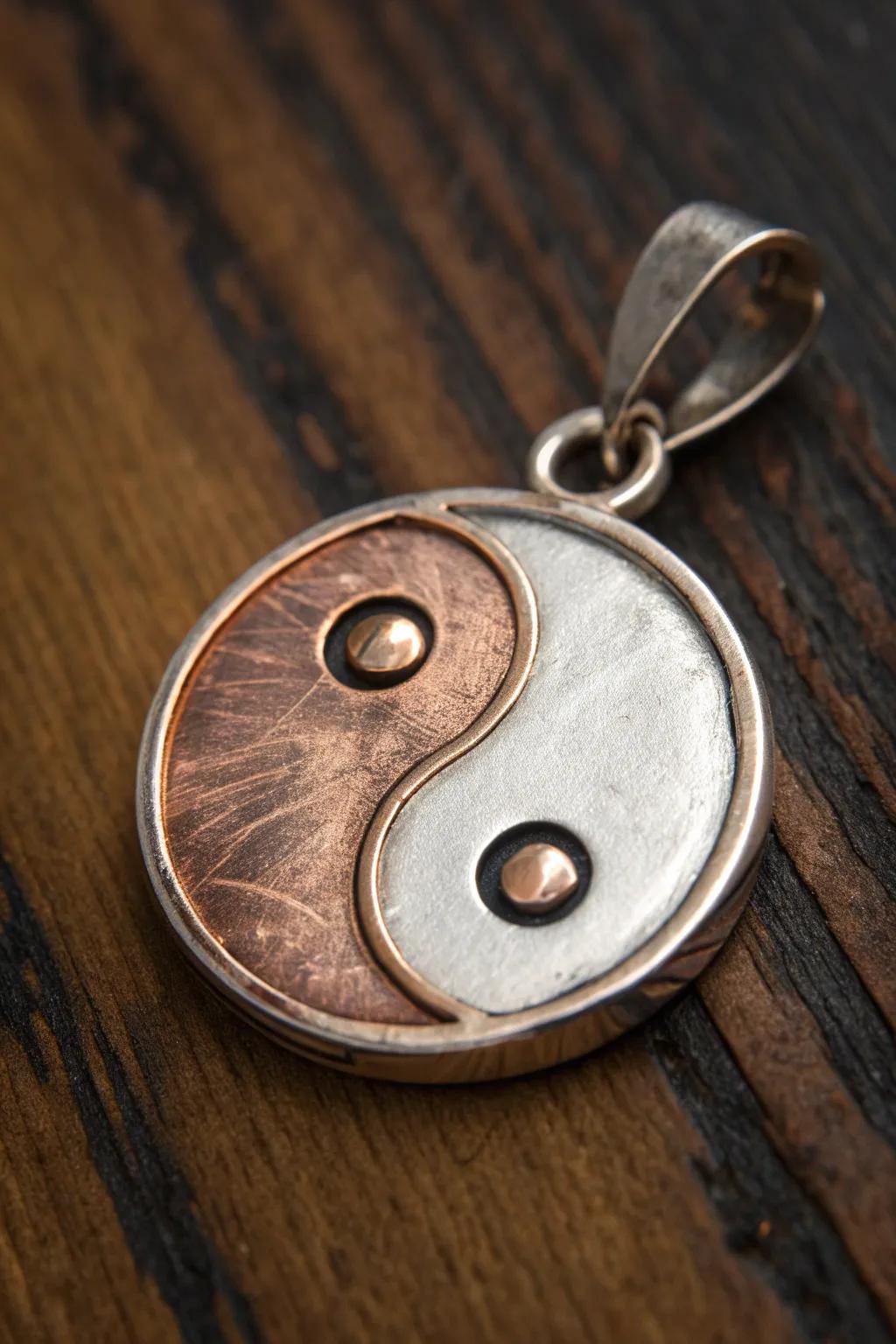 Craft the perfect balance: A yin-yang pendant that embodies harmony through expert craftsmanship.