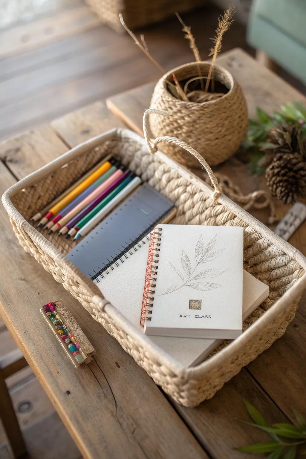 Unleash creativity with this Art Lover's Basket, where simplicity meets inspiration.