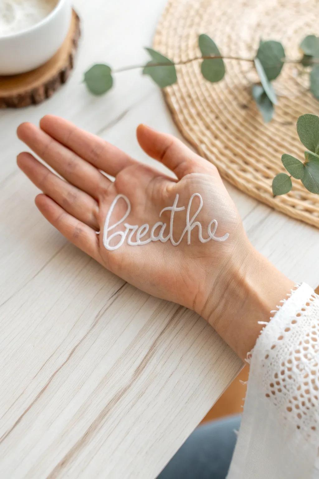 Carry your mantra with you—'breathe' in every moment.