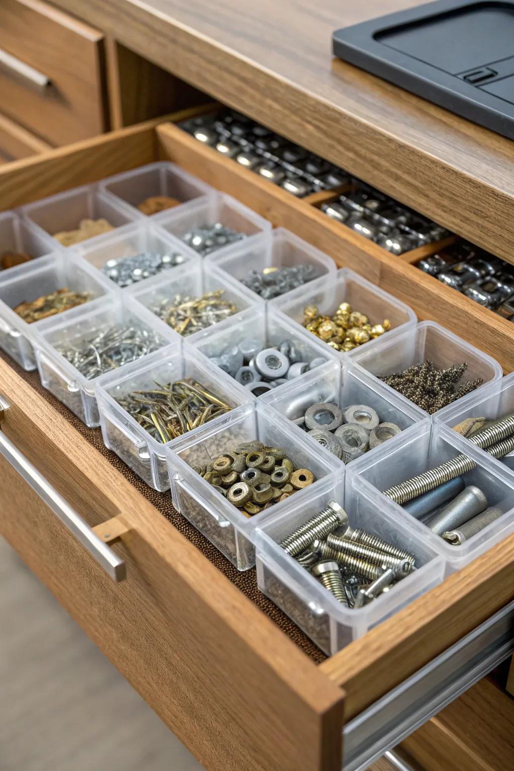 Effortless organization with a touch of craftsmanship: see your tools at a glance!
