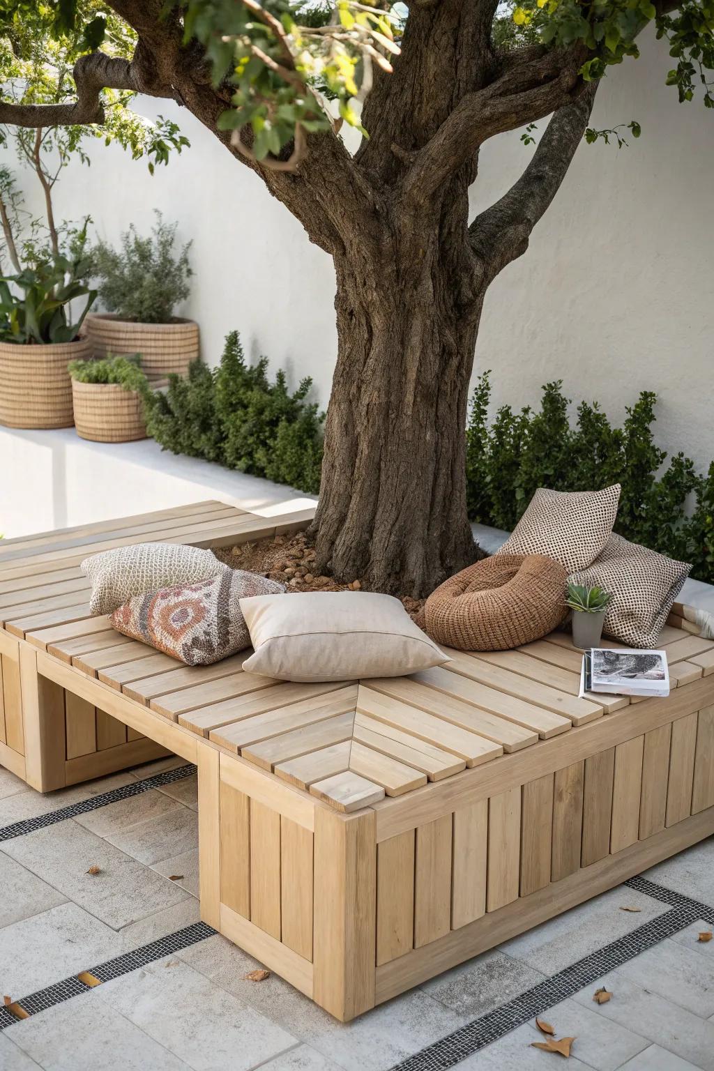 Embrace nature with 'Square Simplicity'—where modern design meets natural beauty.