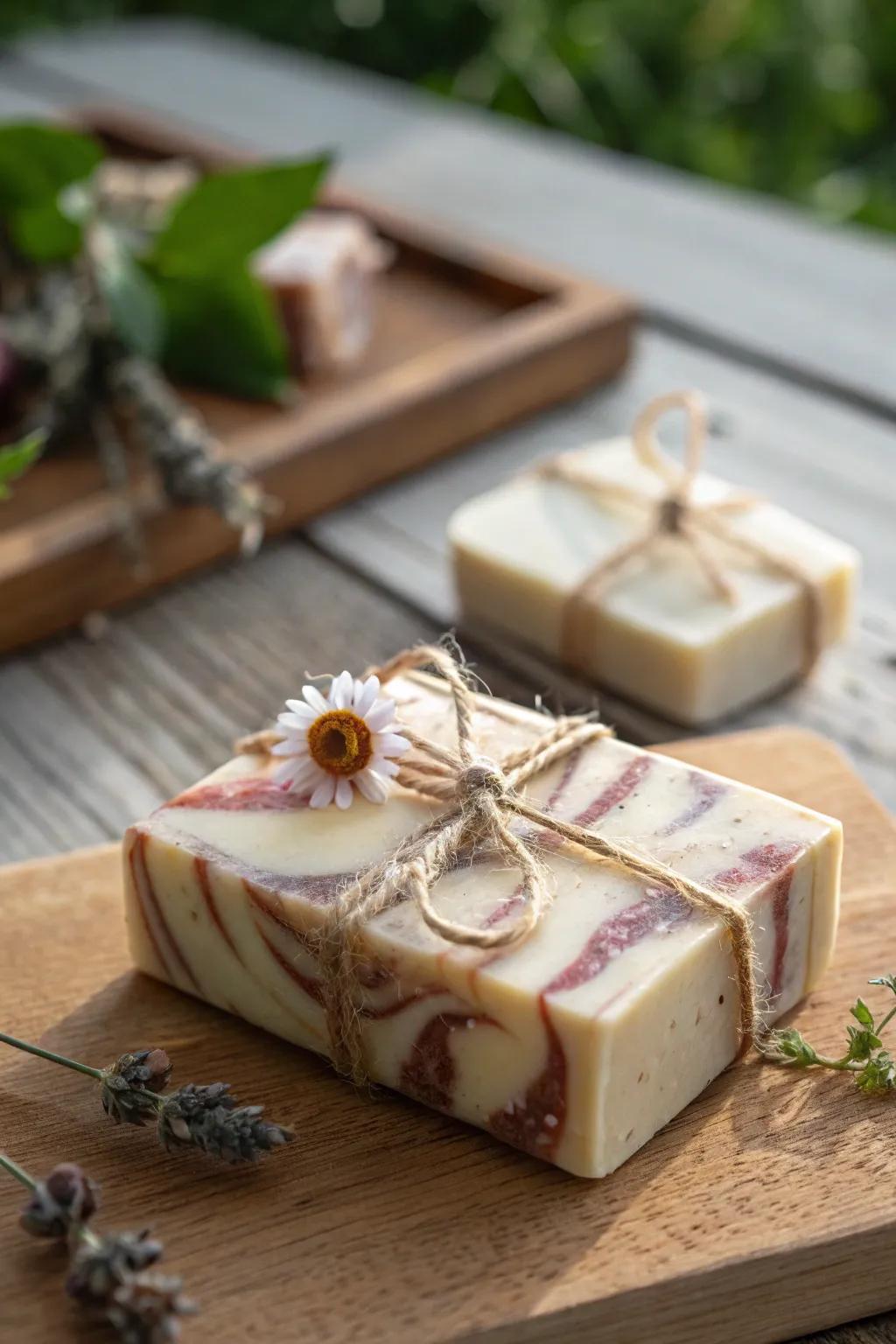 Embrace rustic elegance with handcrafted soap that brings the countryside charm into your home.