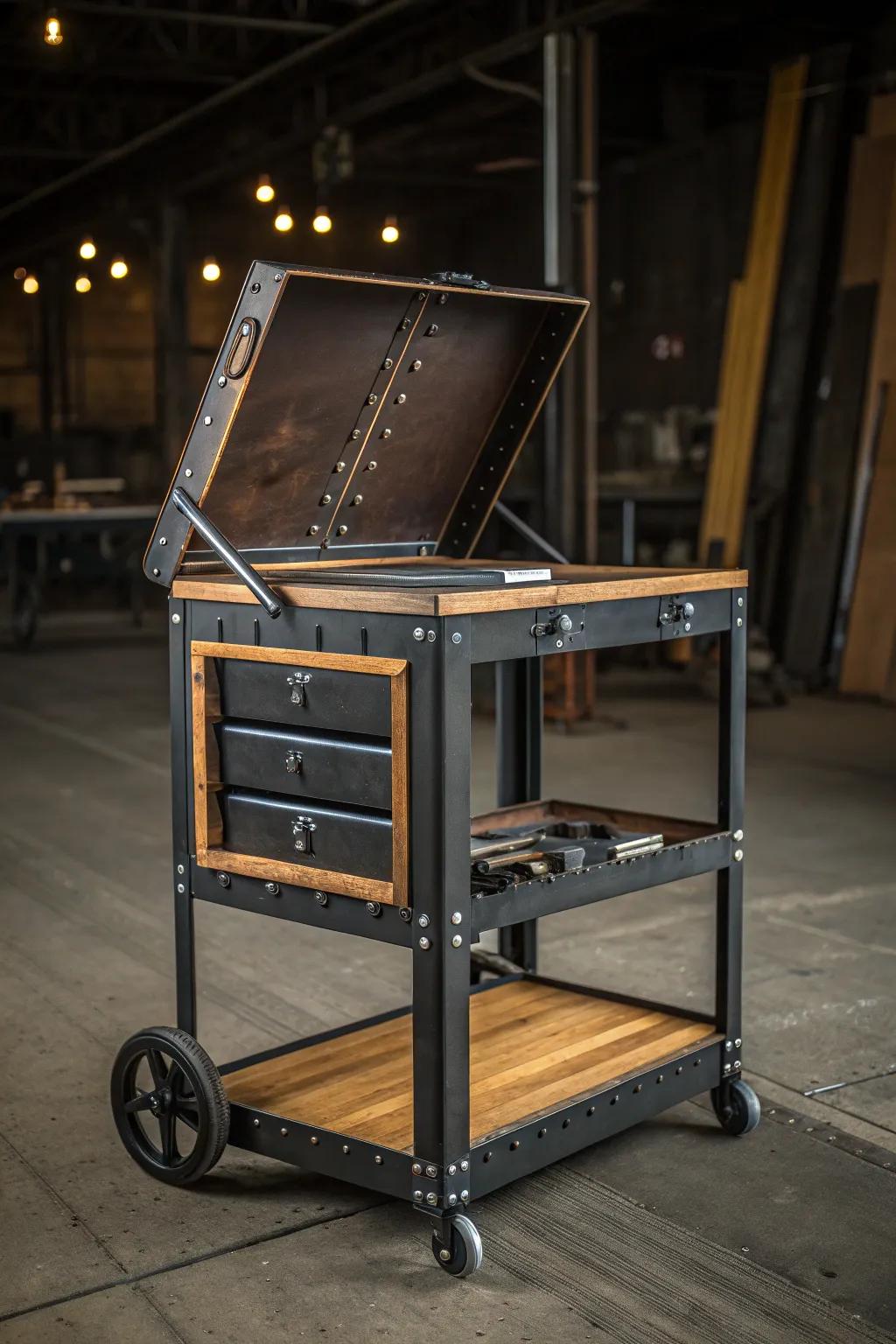 Elevate your workspace with a crafted foldable workbench extension—where functionality meets artistry.